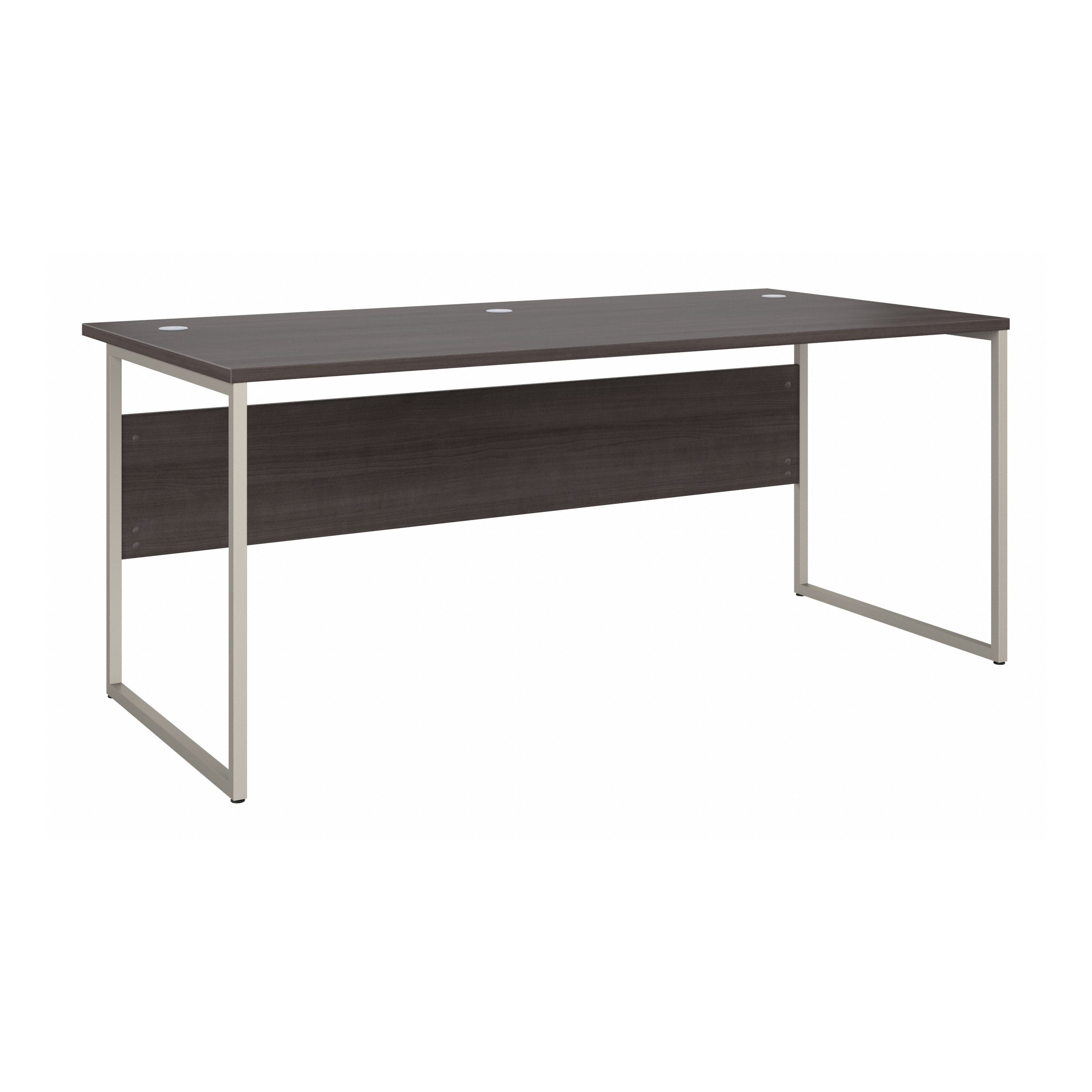 Shop Bush Business Furniture Hybrid 72W x 36D Computer Table Desk with Metal Legs 02 HYD172SG #color_storm gray
