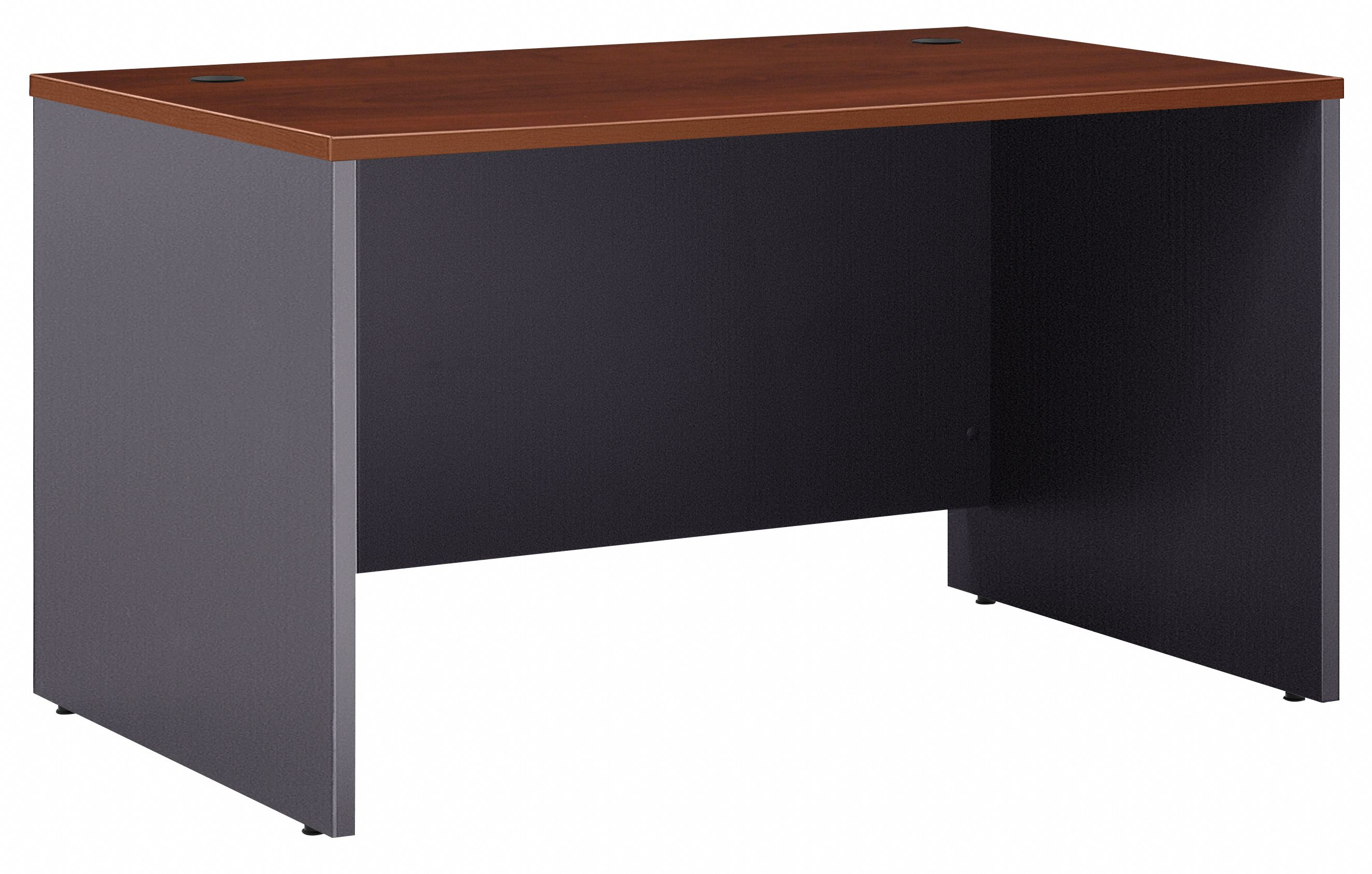 Shop Bush Business Furniture Series C 48W x 30D Desk 02 WC24448 #color_hansen cherry/graphite gray