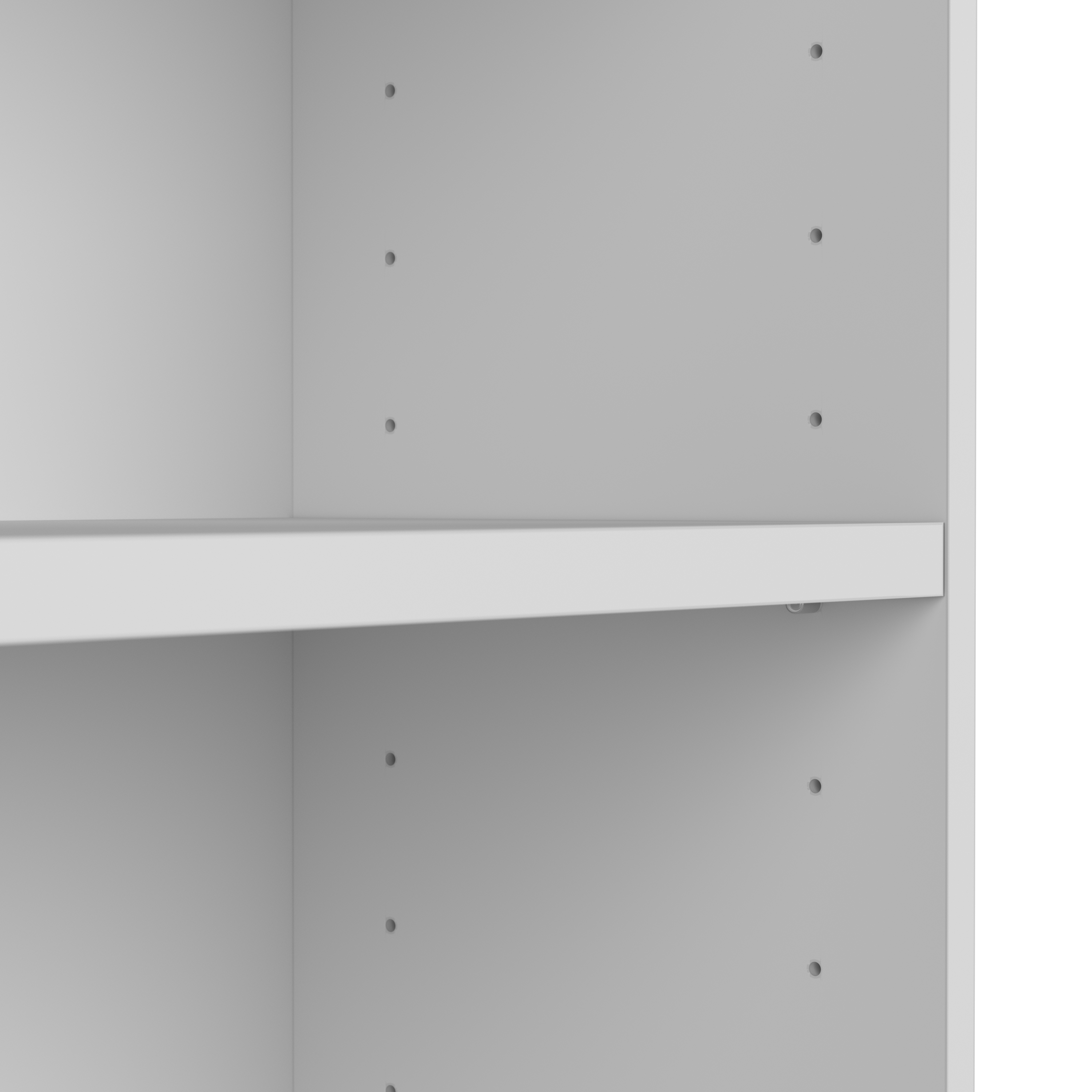 Shop Bush Furniture Universal Tall 5 Shelf Bookcase - Set of 2 04 UB003PW #color_white