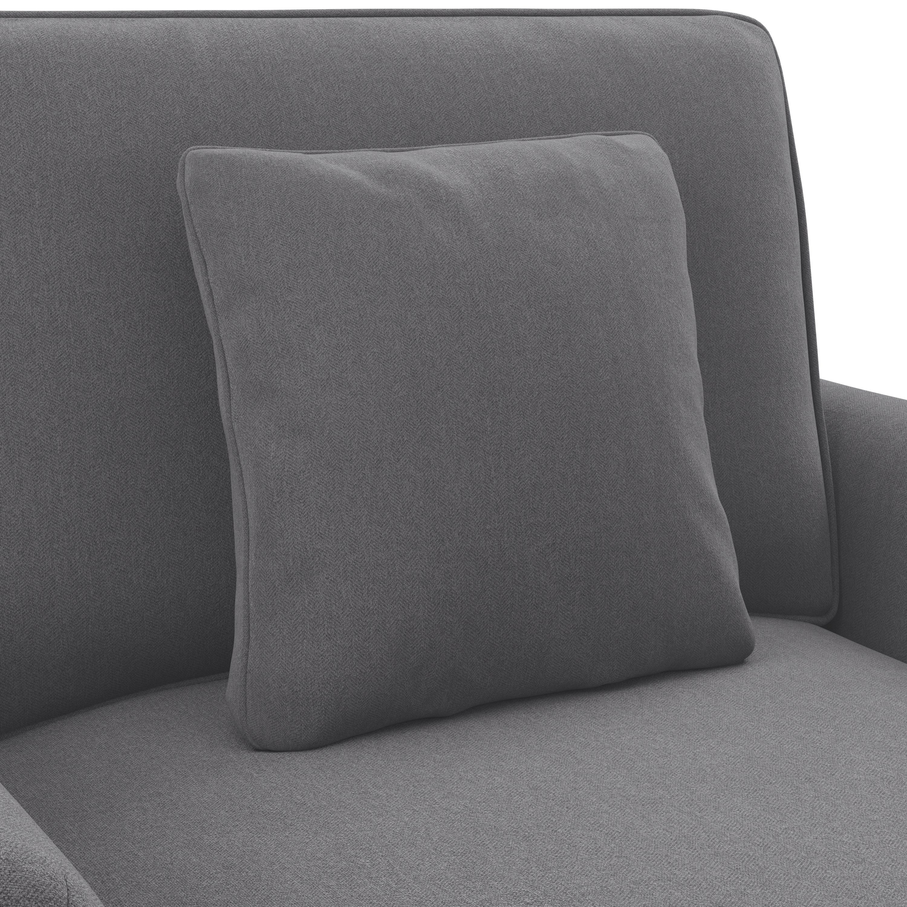 Shop Bush Furniture Coventry Chaise Lounge with Arms 07 CVM41BCGH-03K #color_charcoal gray herringbone fabr