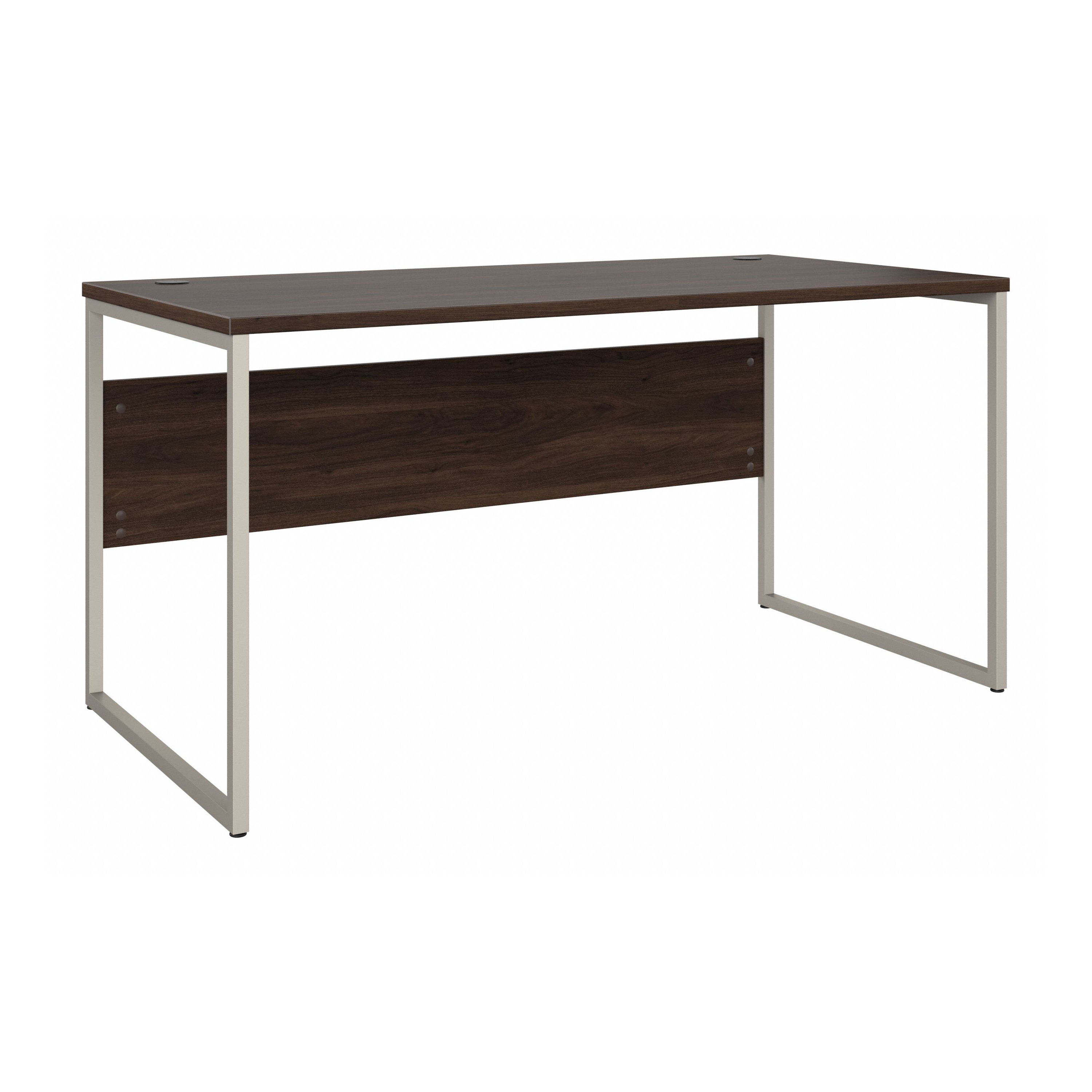 Shop Bush Business Furniture Hybrid 60W x 30D Computer Table Desk with Metal Legs 02 HYD360BW #color_black walnut