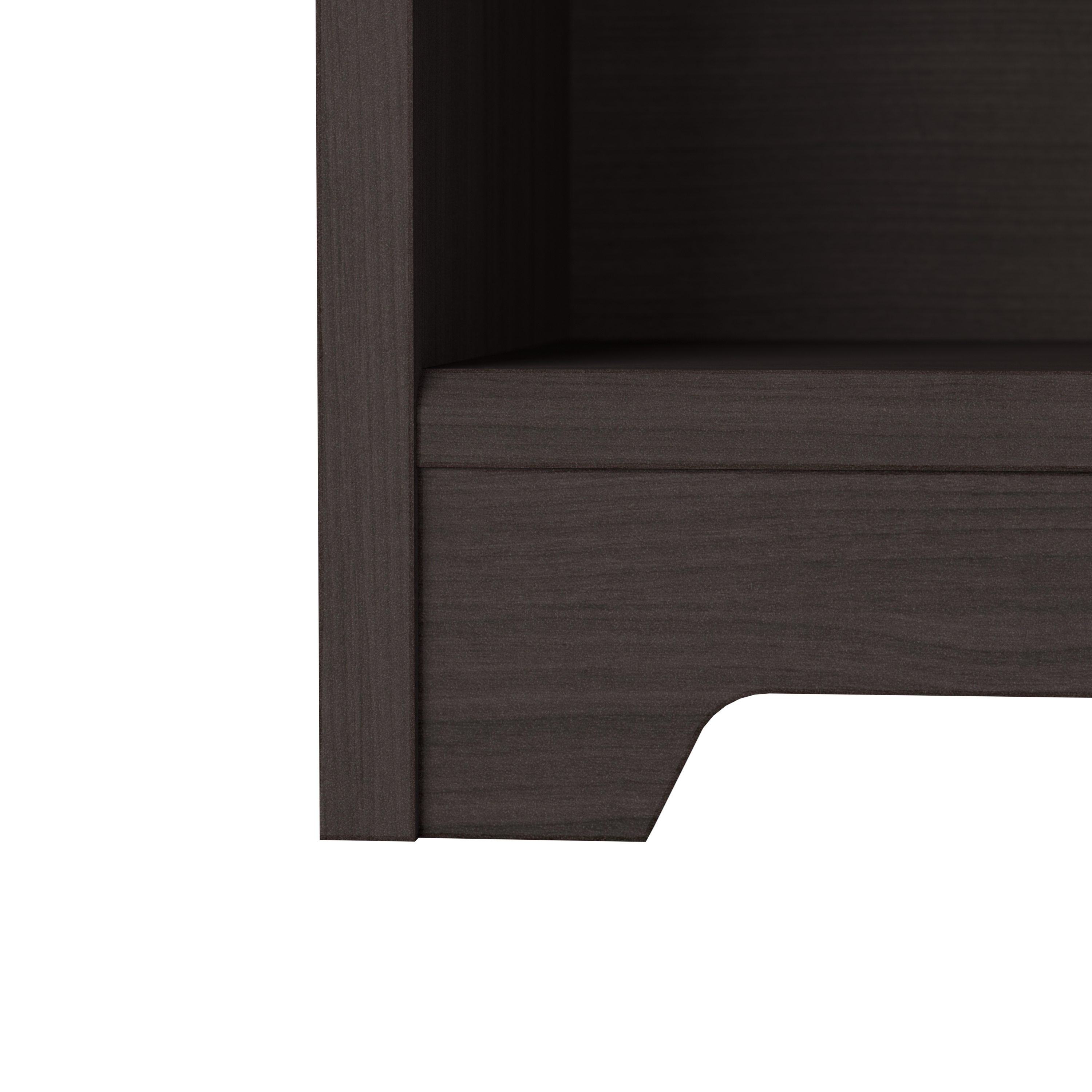 Shop Bush Furniture Cabot Tall 5 Shelf Bookcase 03 WC31766 #color_heather gray