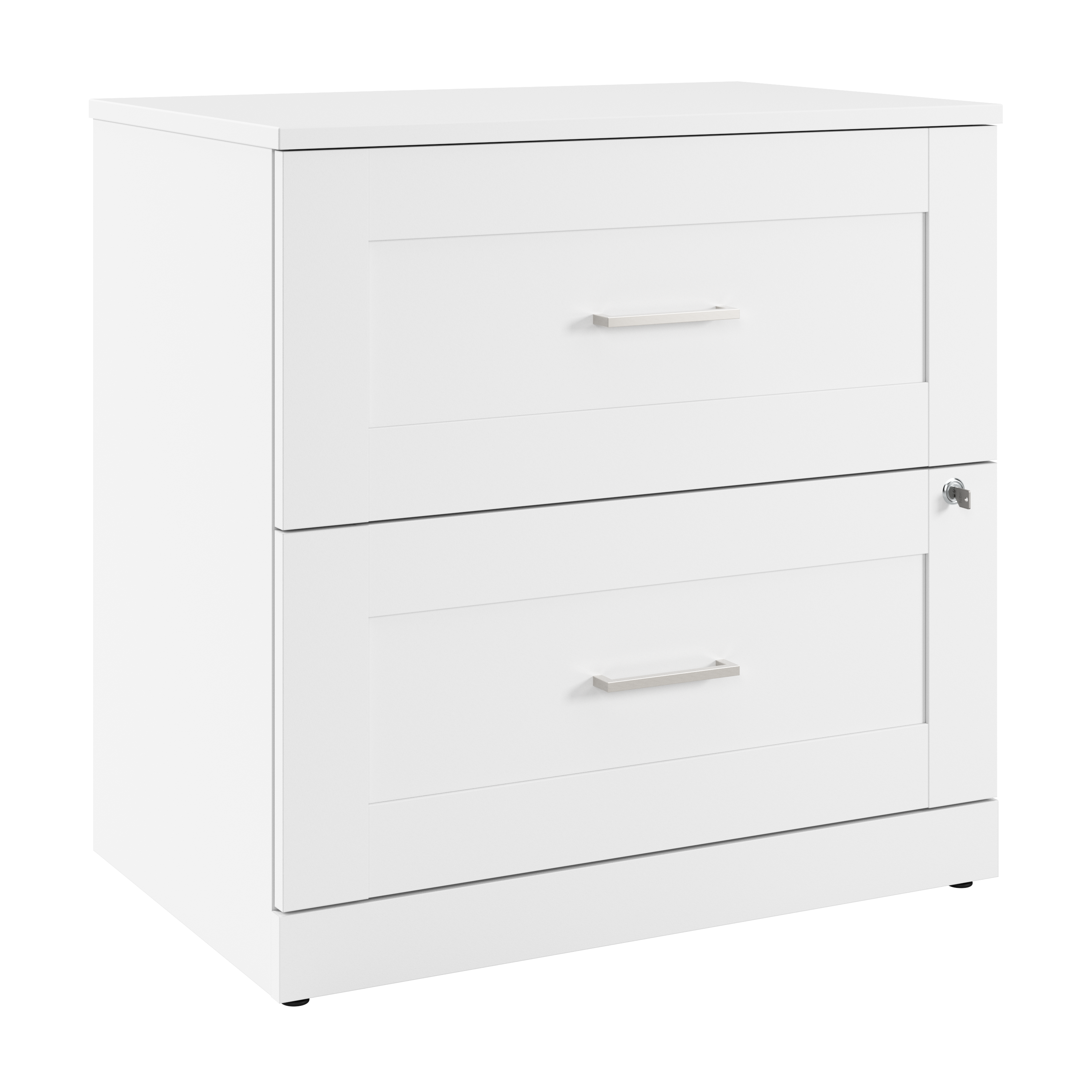 Shop Bush Business Furniture Hampton Heights 30W 2 Drawer Lateral File Cabinet 02 HHF130WH #color_white