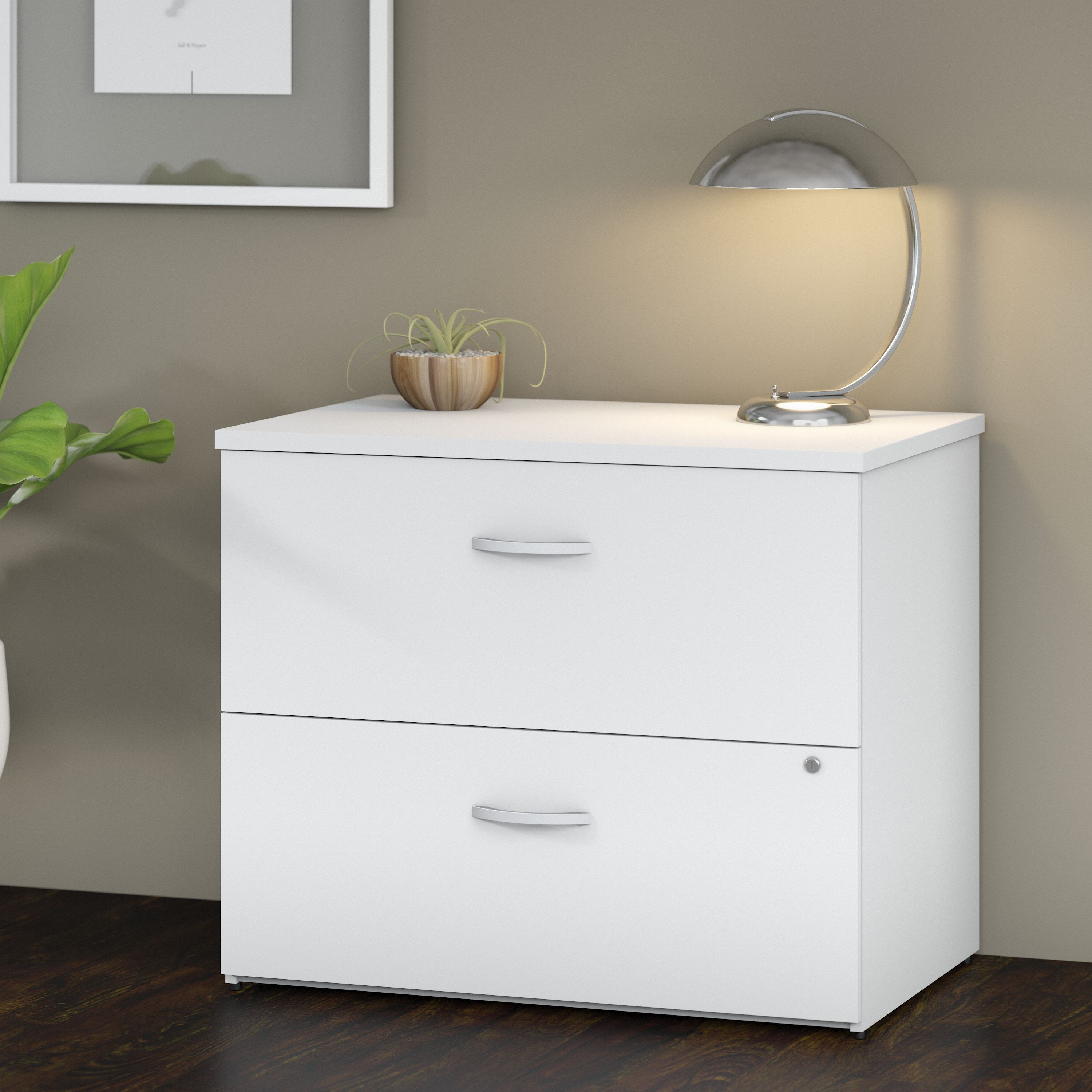 Shop Bush Business Furniture Studio C 2 Drawer Lateral File Cabinet 01 SCF136WHSU #color_white