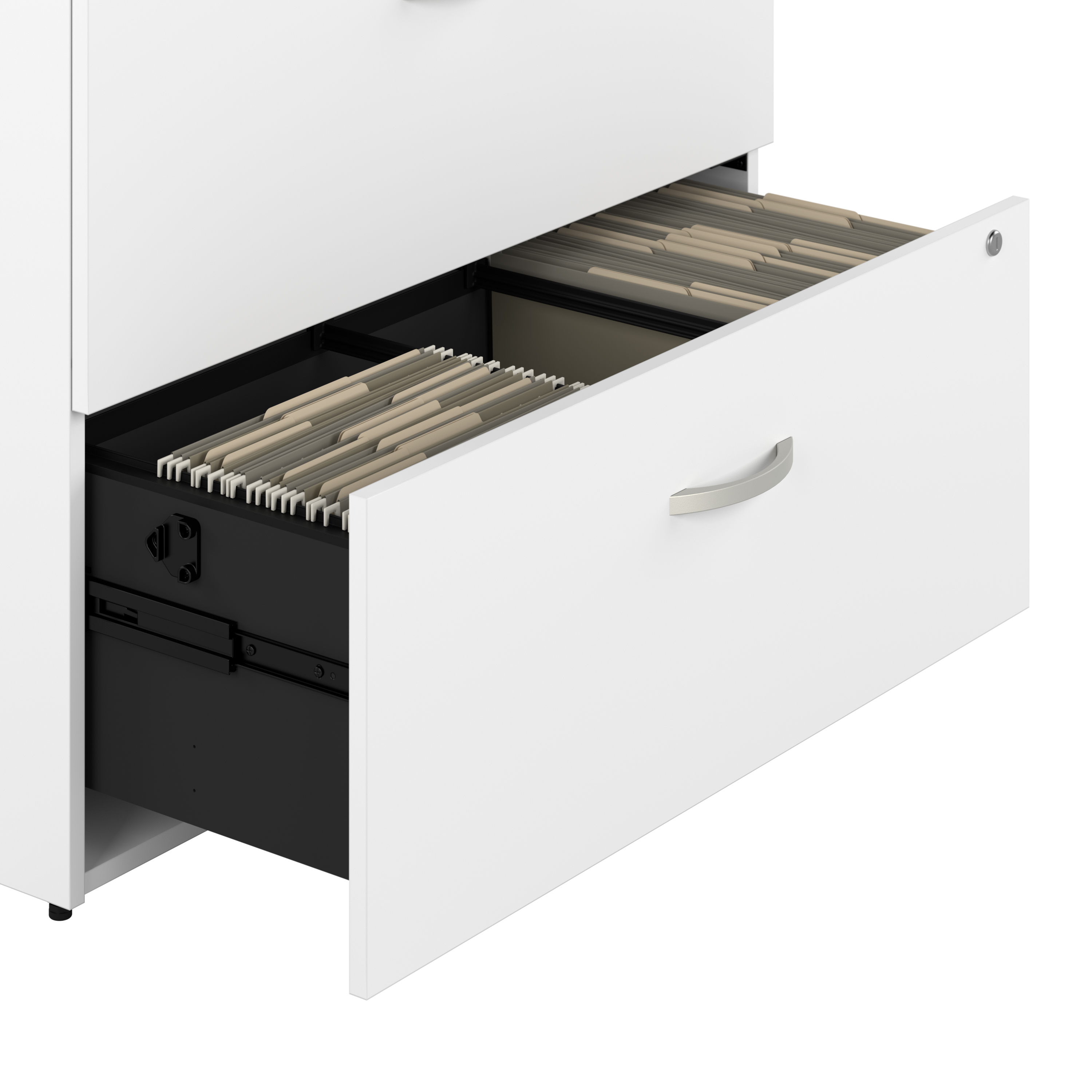 Shop Bush Business Furniture Office in an Hour 2 Drawer Lateral File Cabinet 03 OIAH011WHSU #color_pure white