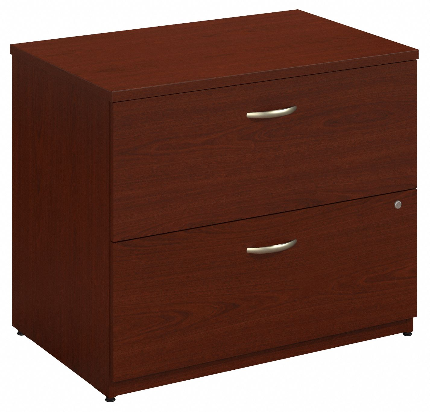 Shop Bush Business Furniture Series C Lateral File Cabinet 02 WC36754CSU #color_mahogany