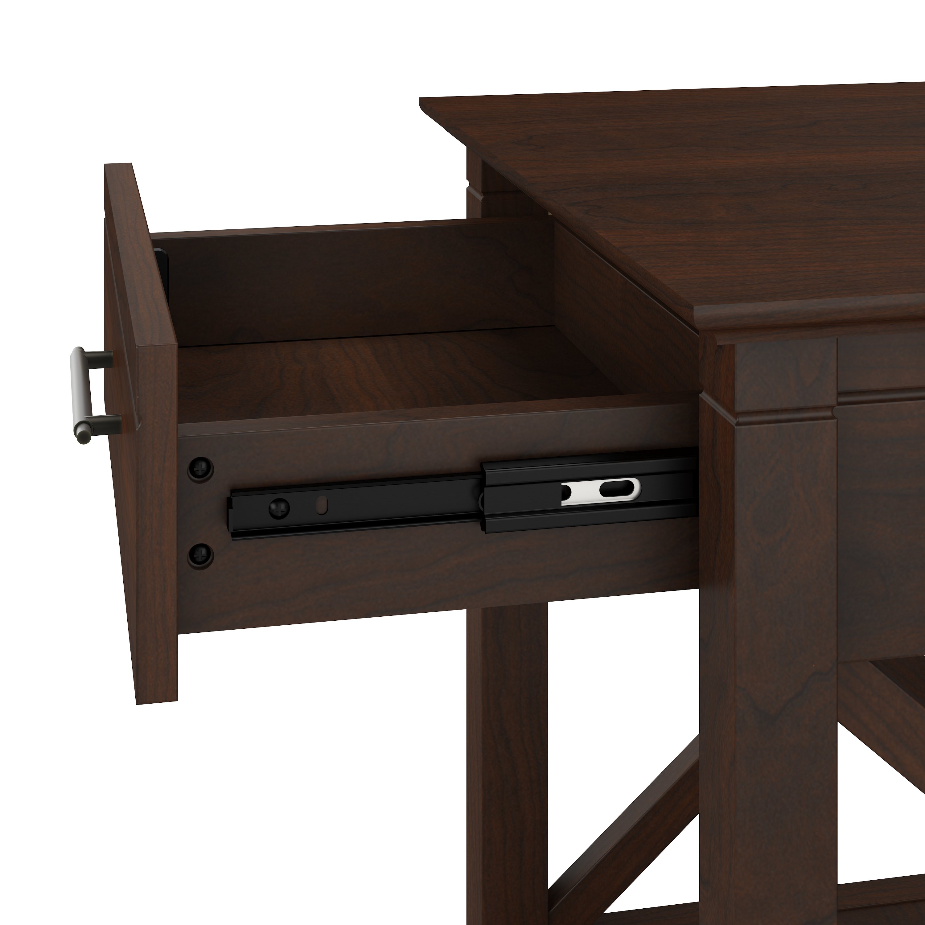 Shop Bush Furniture Key West Nightstand with Drawer 03 KWT120BC-Z #color_bing cherry