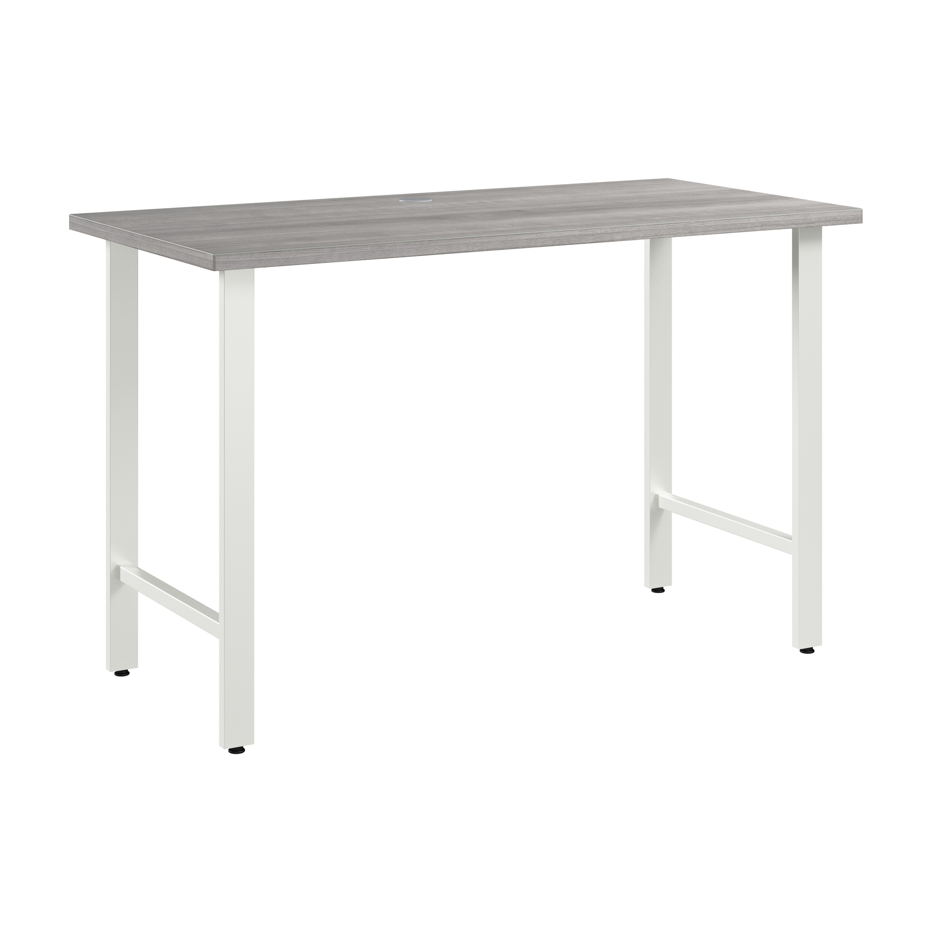 Shop Bush Business Furniture Hustle 48W x 24D Computer Desk with Metal Legs 02 HUD148PG #color_platinum gray