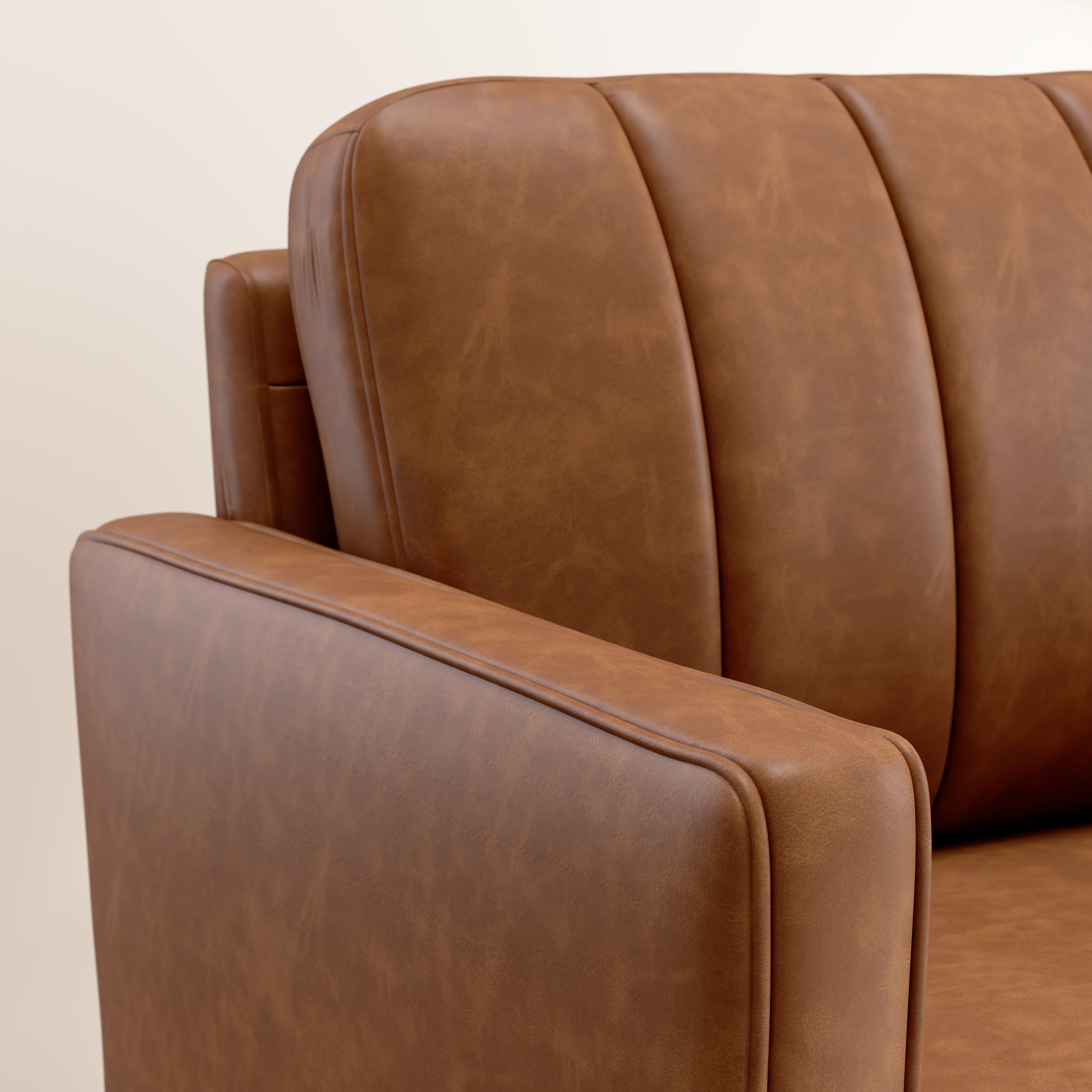 Shop Bush Home Max 32W Accent Chair MXK132BCL-03 4 #color_buffed camel leather