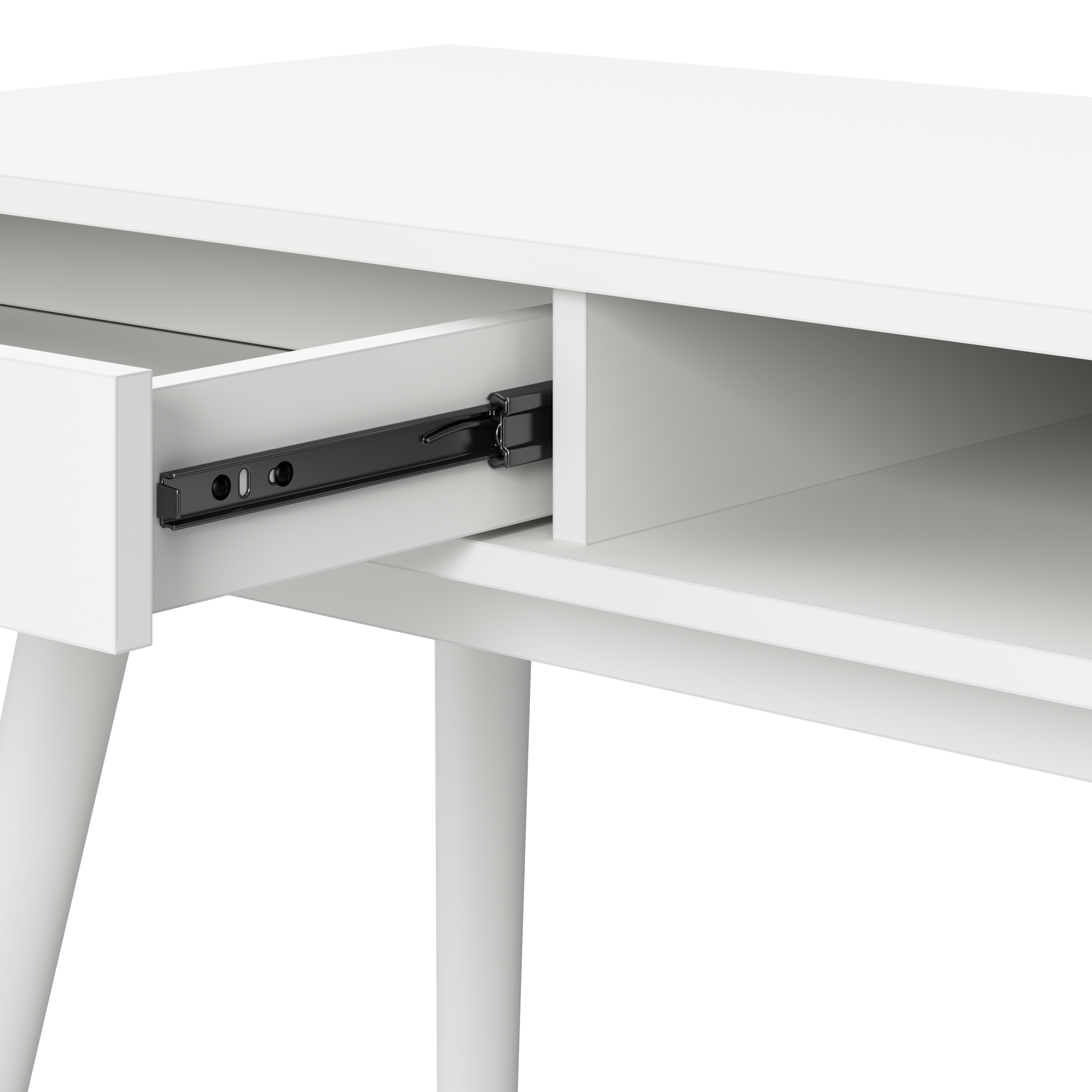 Shop Bush Furniture Nora 54W Writing Desk 04 NRD154WH-03 #color_pure white