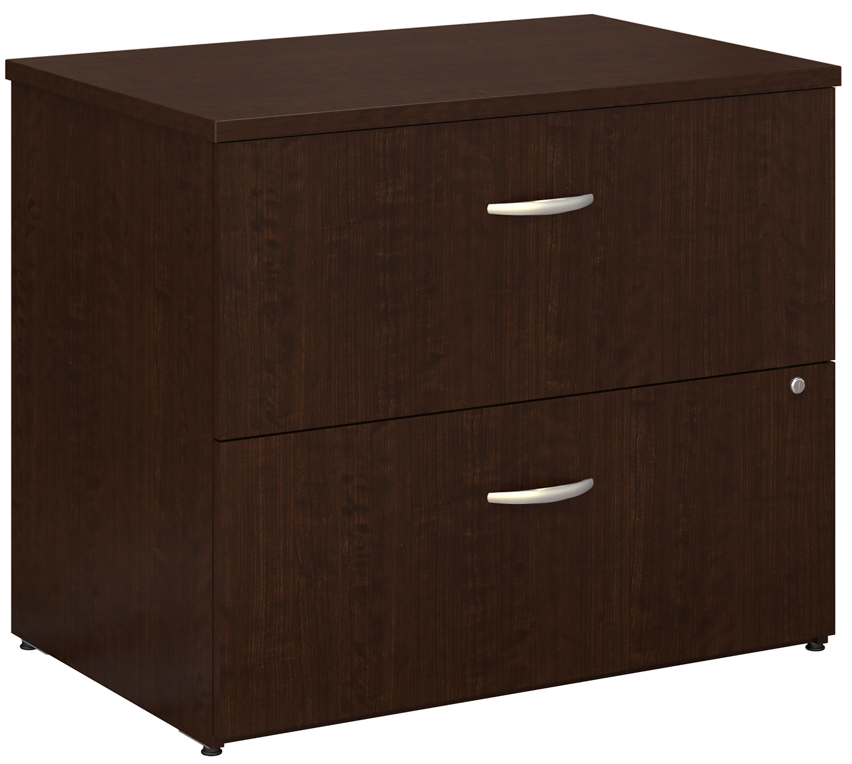 Shop Bush Business Furniture Series C 36W 2 Drawer Lateral File Cabinet 02 WC12954C #color_mocha cherry