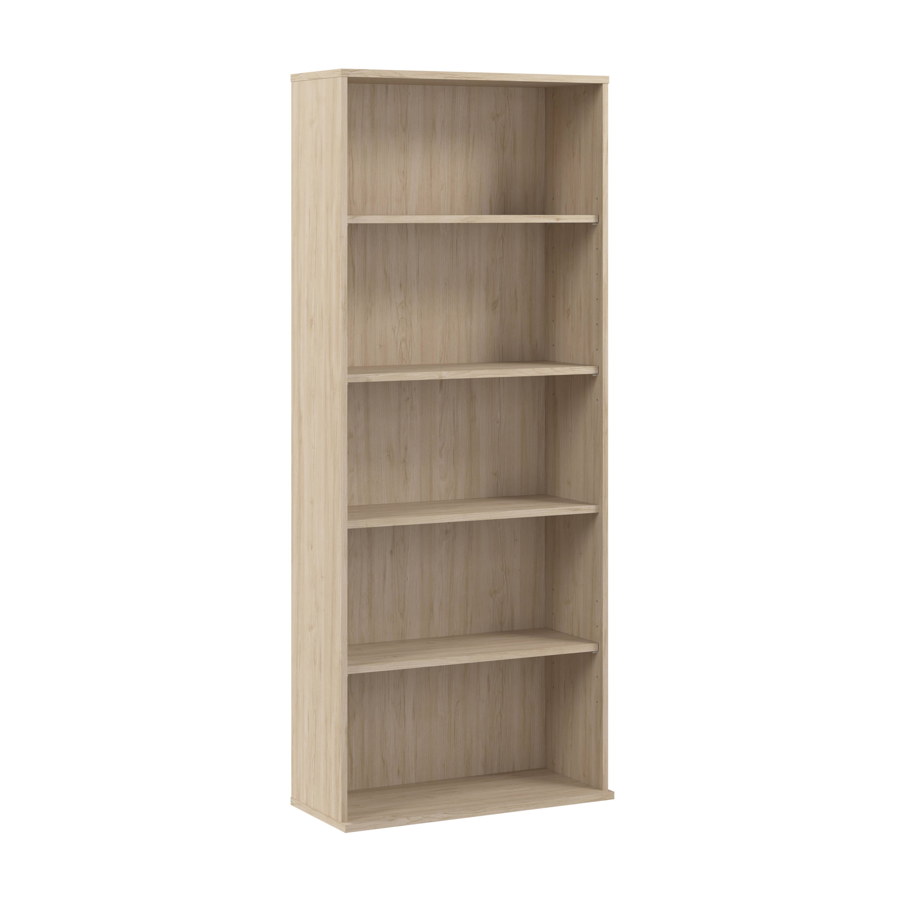 Shop Bush Business Furniture Hustle Tall 5 Shelf Bookcase 02 HUB230NE #color_natural elm