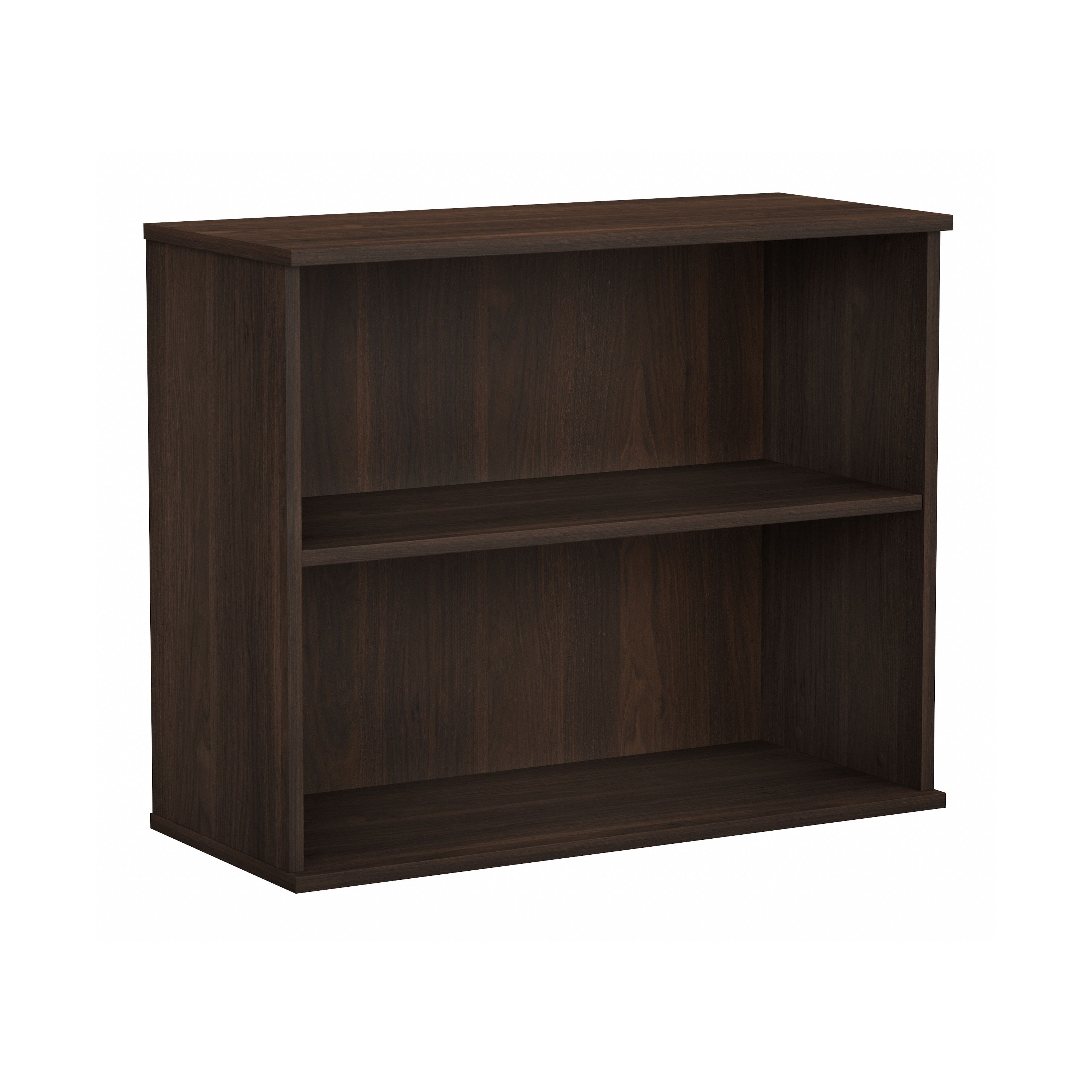 Shop Bush Business Furniture Small 2 Shelf Bookcase 02 BK3036BW #color_black walnut