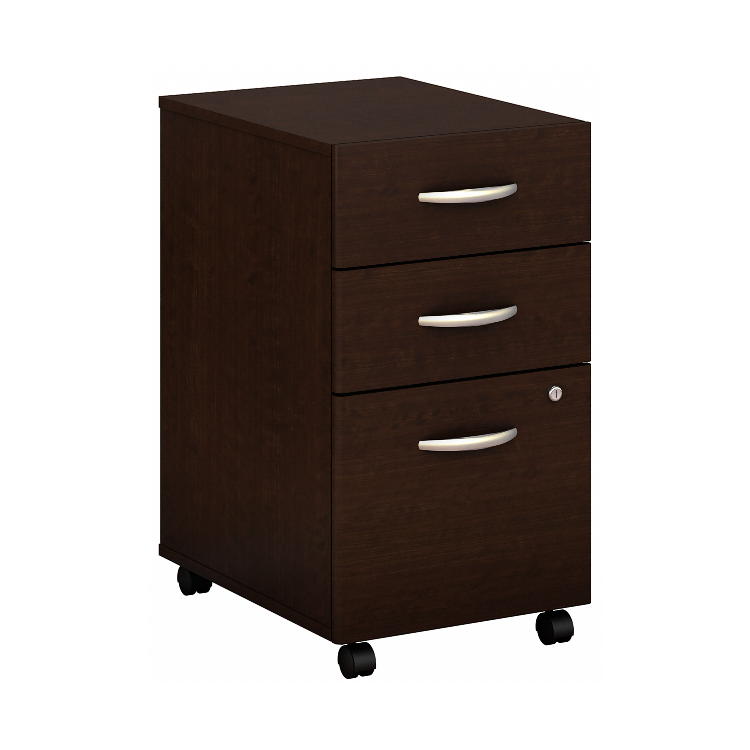 Shop Bush Business Furniture Series C 3 Drawer Mobile File Cabinet 02 WC12953 #color_mocha cherry