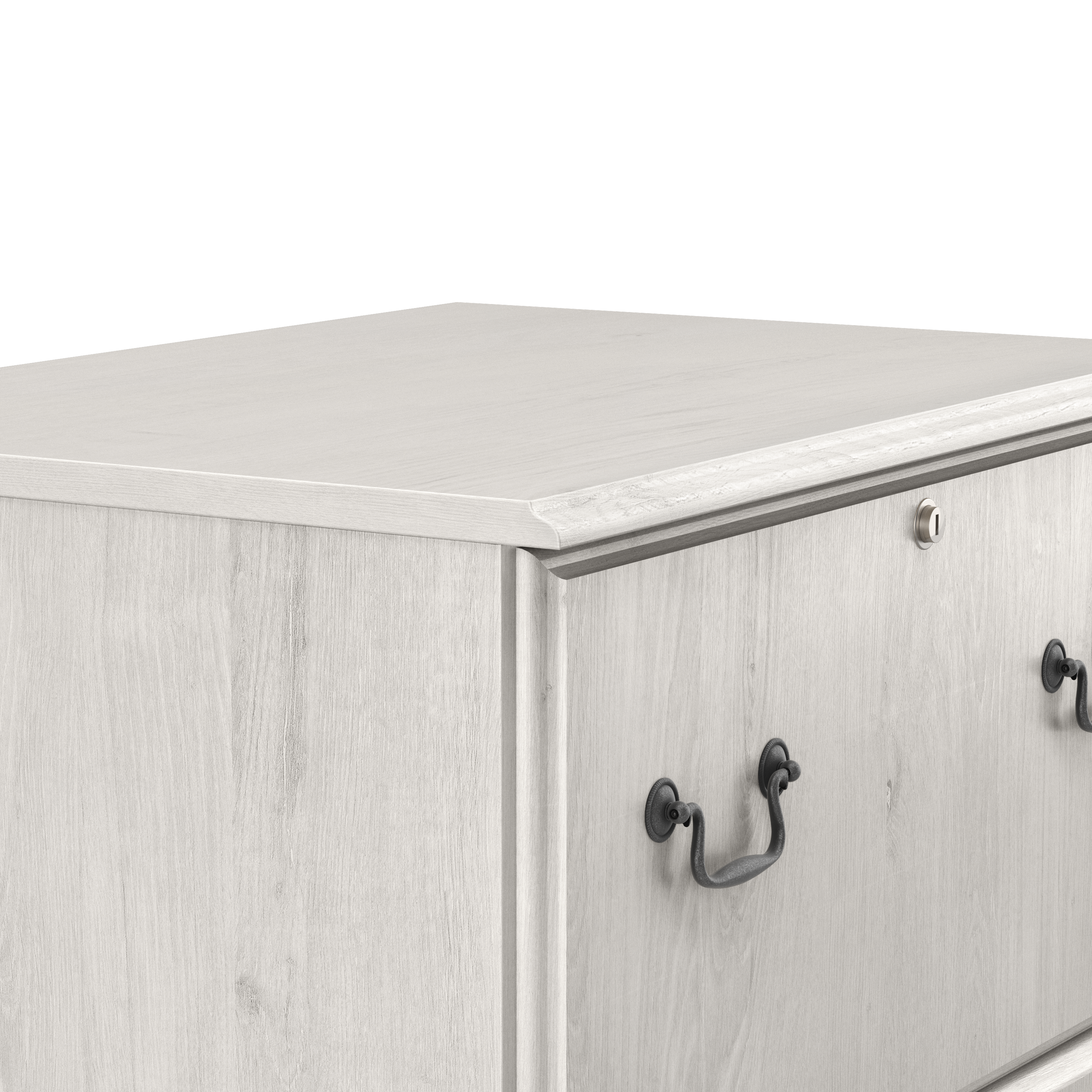 Shop Bush Furniture Saratoga 2 Drawer Lateral File Cabinet 05 EX45754-03 #color_linen white oak