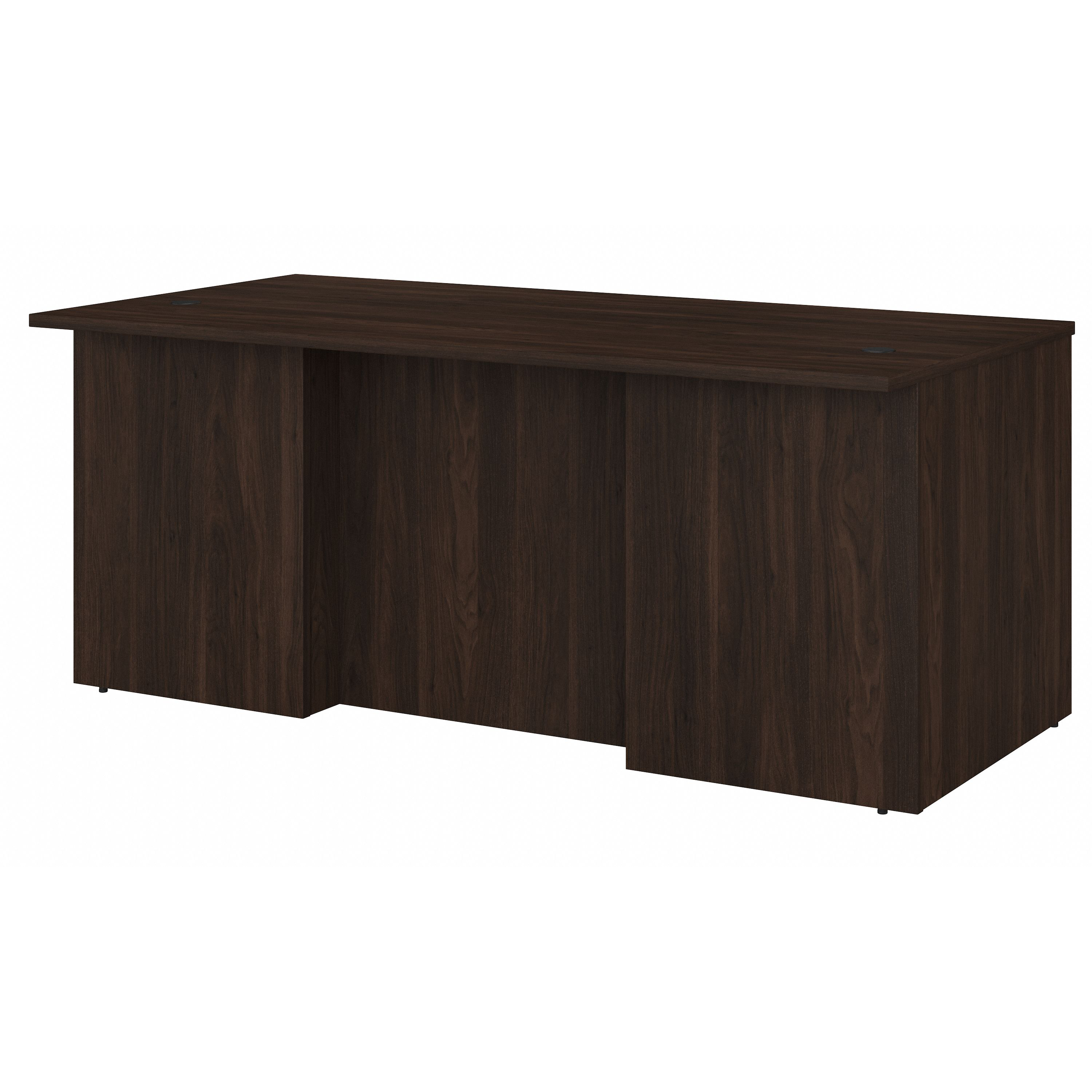 Shop Bush Business Furniture Office 500 72W x 36D Executive Desk 02 OFD172BWK #color_black walnut