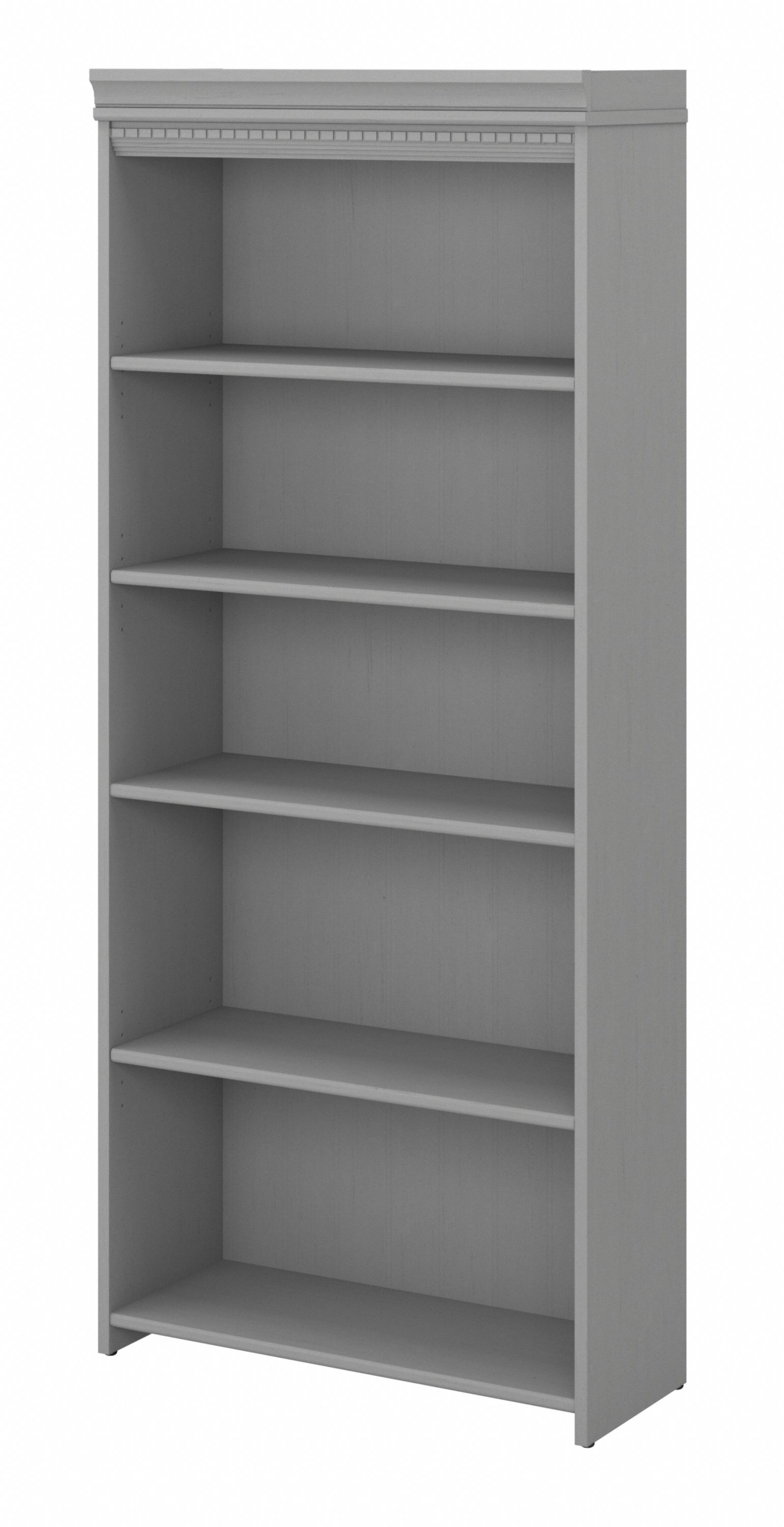 Shop Bush Furniture Fairview Tall 5 Shelf Bookcase 02 WC53565-03 #color_cape cod gray