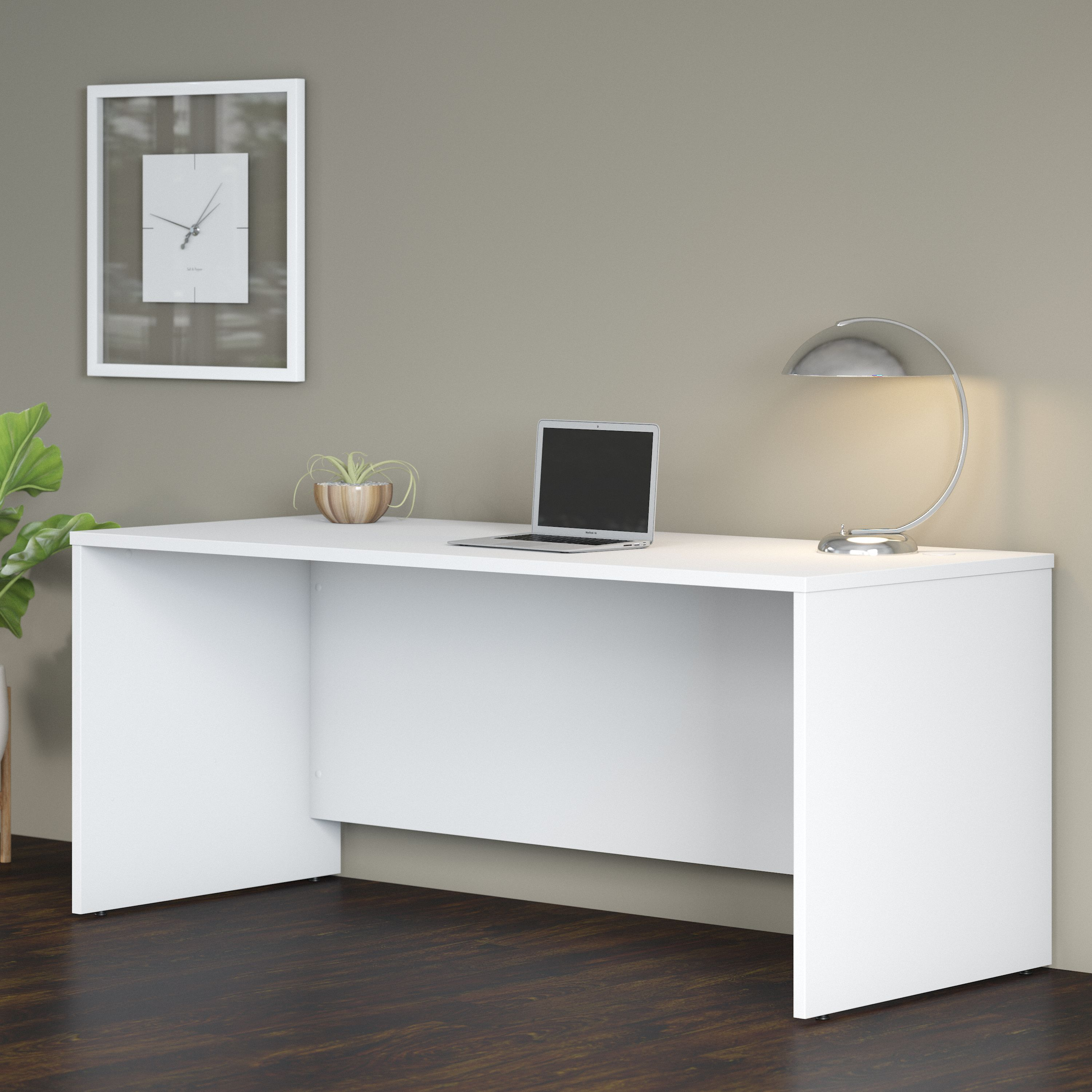 Shop Bush Business Furniture Studio C 72W x 30D Office Desk 01 SCD272WH #color_white
