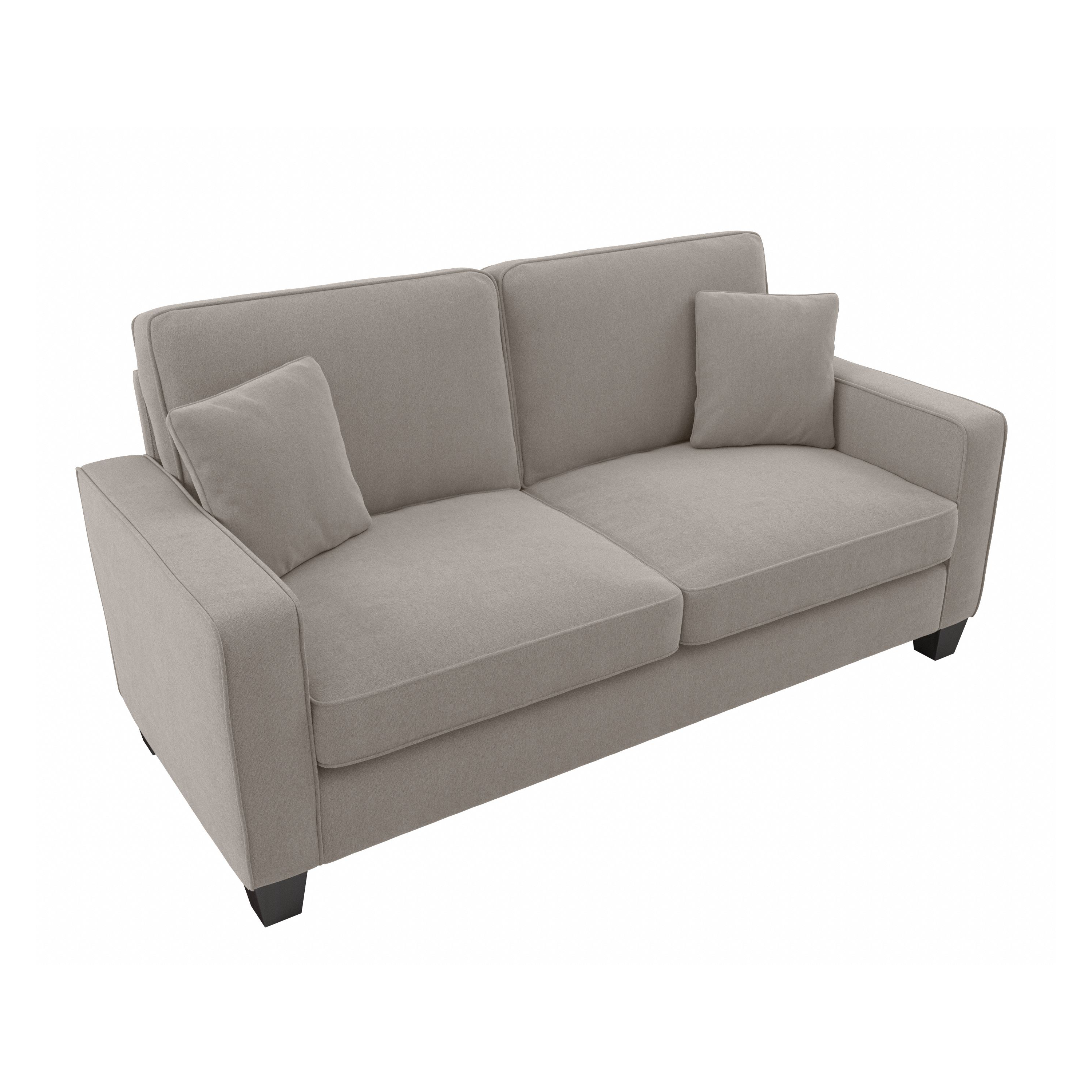 Shop Bush Furniture Stockton 73W Sofa 02 SNJ73SBGH-03K #color_beige herringbone fabric