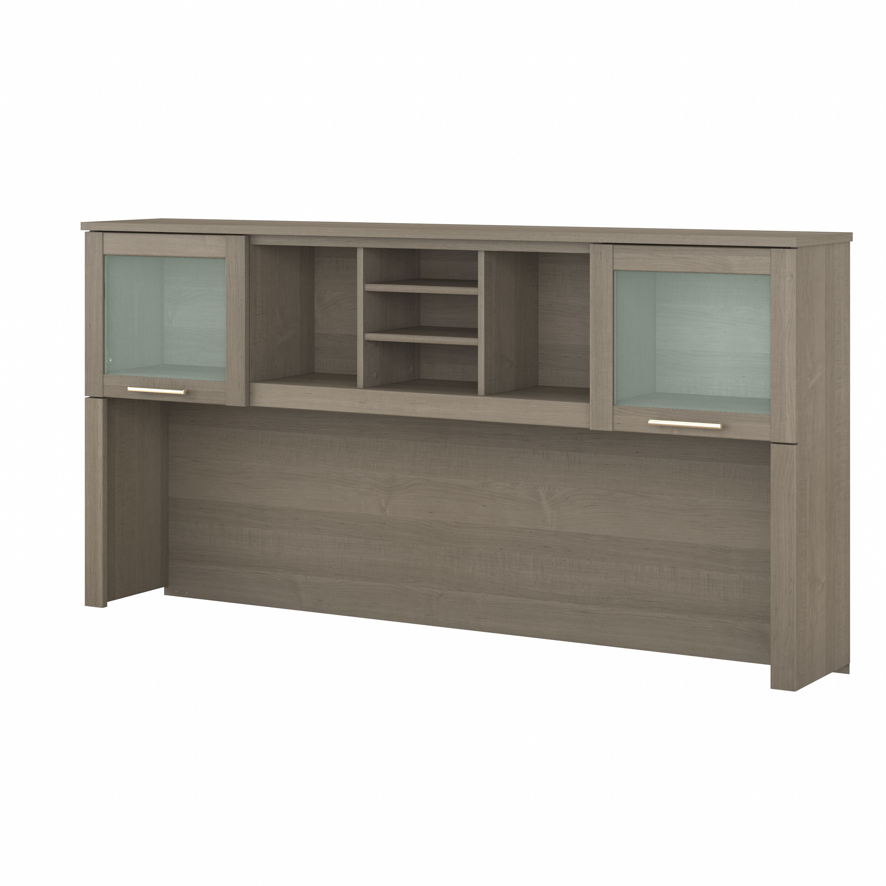 Shop Bush Furniture Somerset 72W Desk Hutch 02 WC81611 #color_ash gray