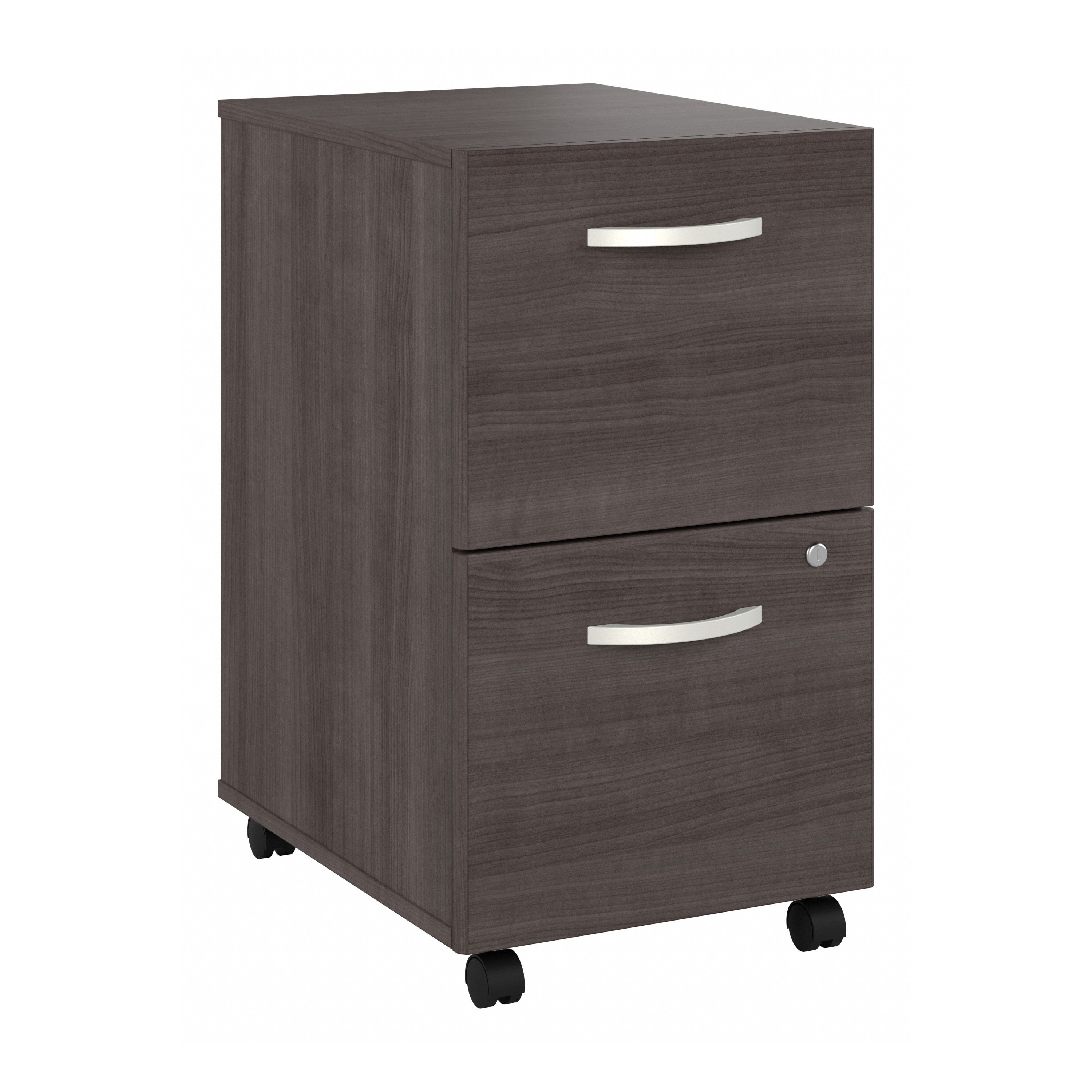 Shop Bush Business Furniture Hybrid 2 Drawer Mobile File Cabinet - Assembled 02 HYF116SGSU-Z #color_storm gray