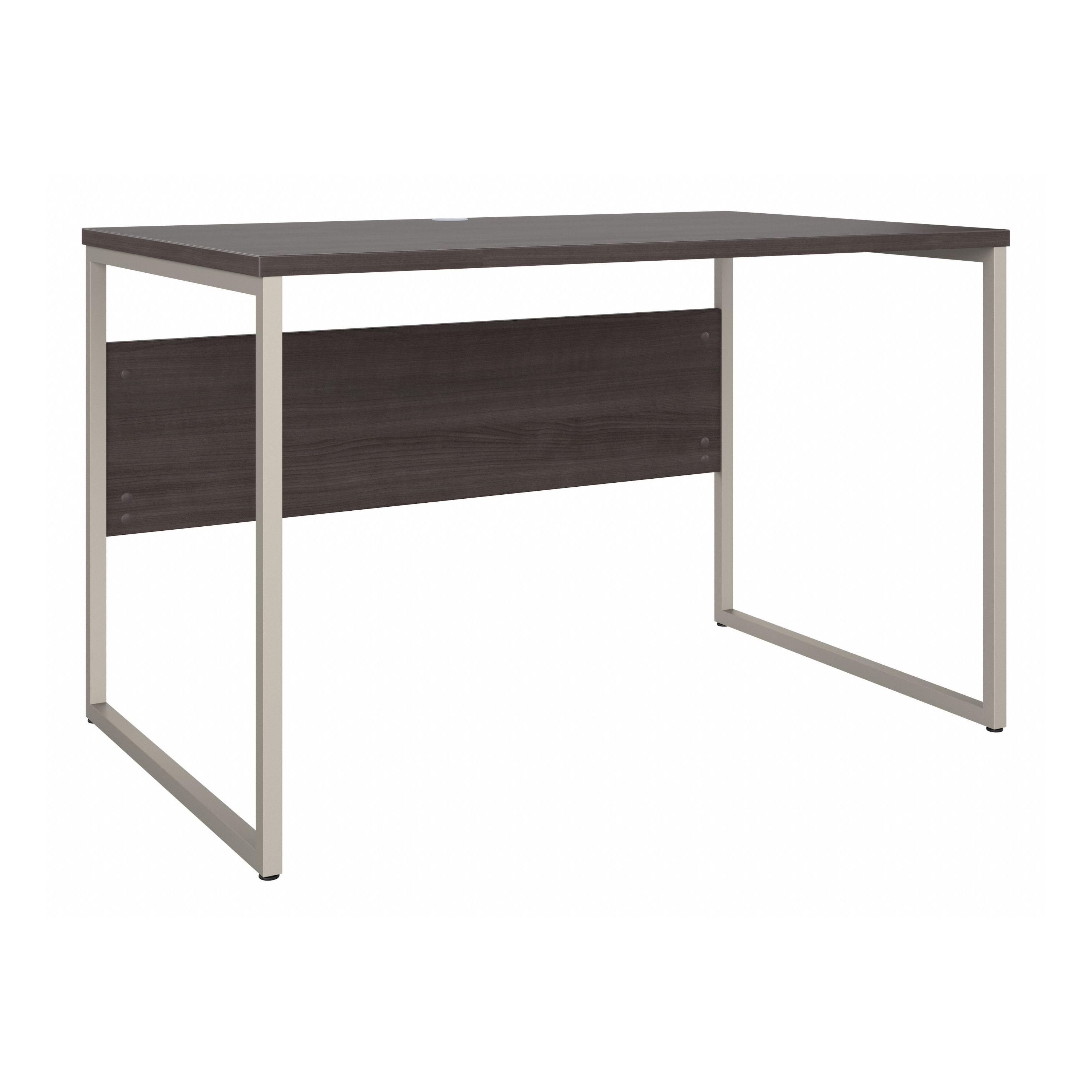 Shop Bush Business Furniture Hybrid 48W x 30D Computer Table Desk with Metal Legs 02 HYD248SG #color_storm gray