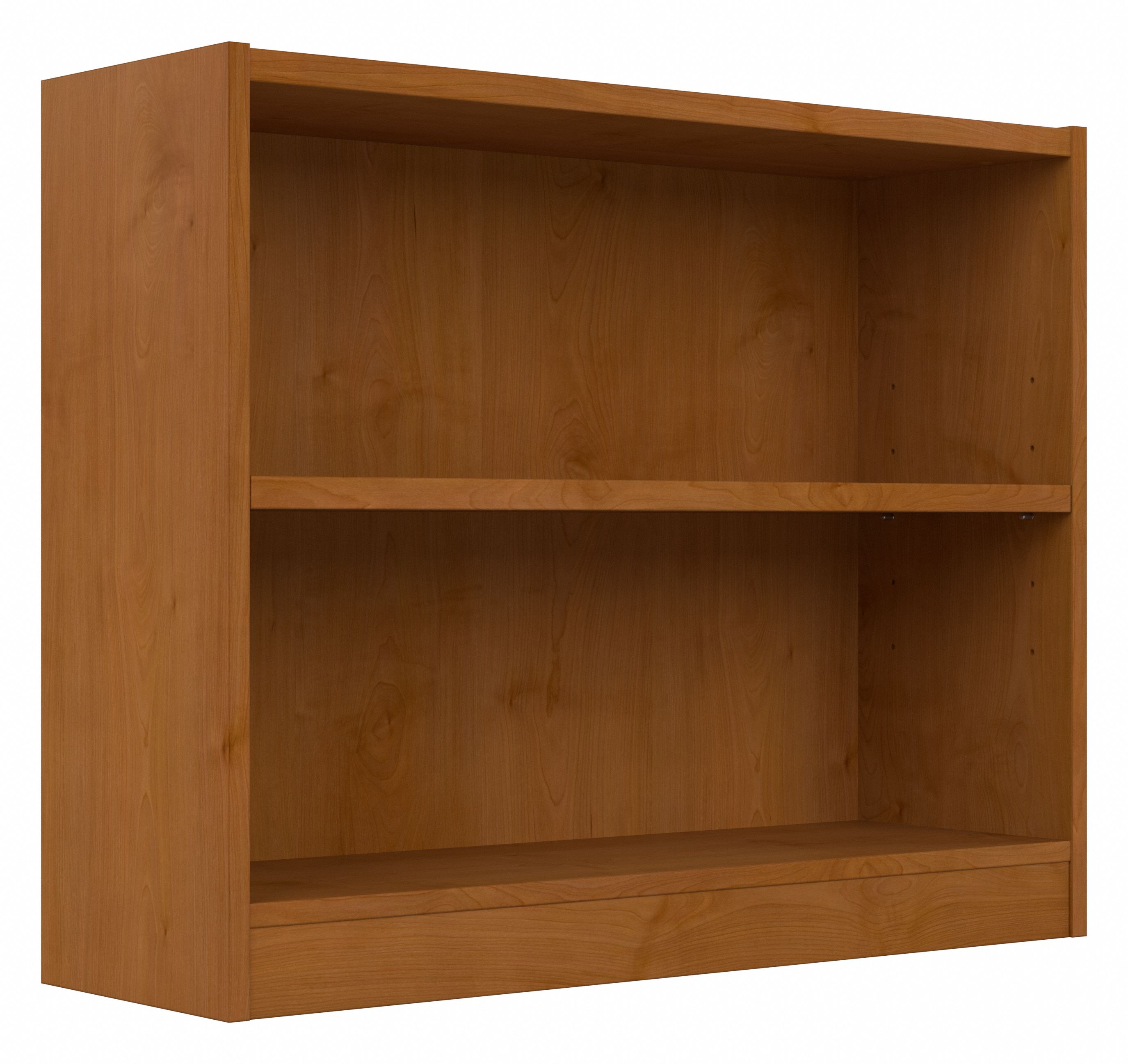Shop Bush Furniture Universal Small 2 Shelf Bookcase 02 WL12466 #color_natural cherry