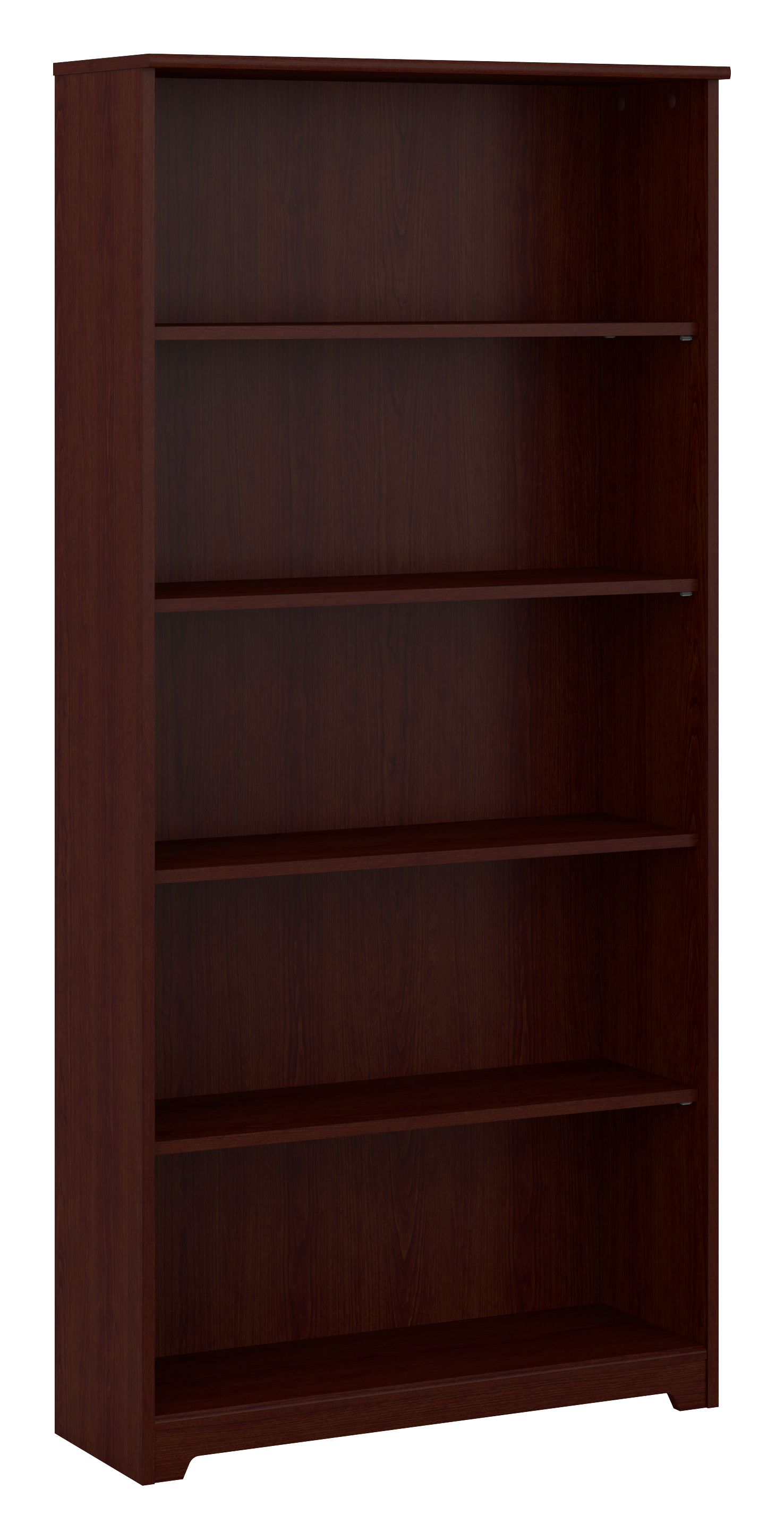 Shop Bush Furniture Cabot Tall 5 Shelf Bookcase 02 WC31466 #color_harvest cherry