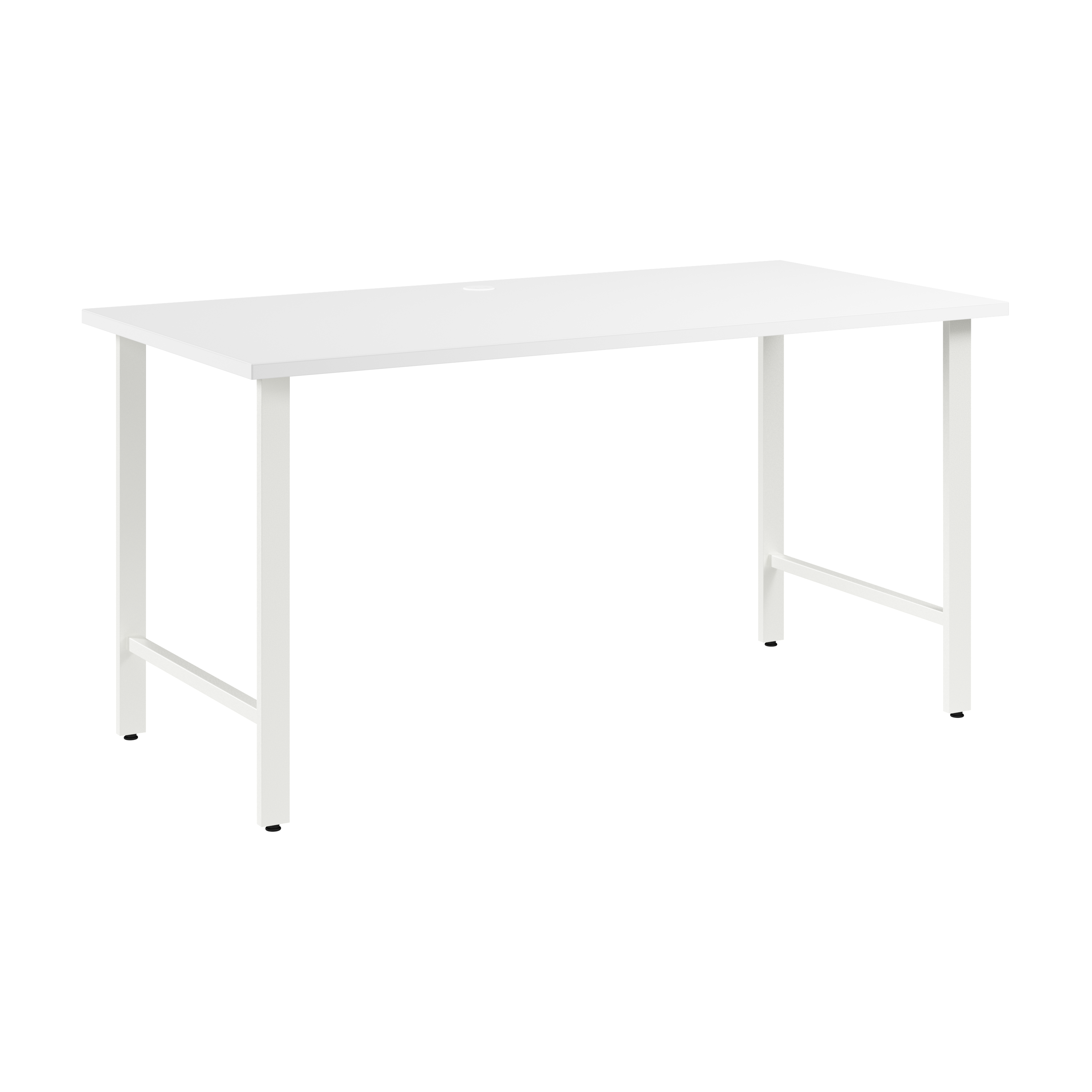 Shop Bush Business Furniture Hustle 60W x 30D Computer Desk with Metal Legs 02 HUD160WH #color_white