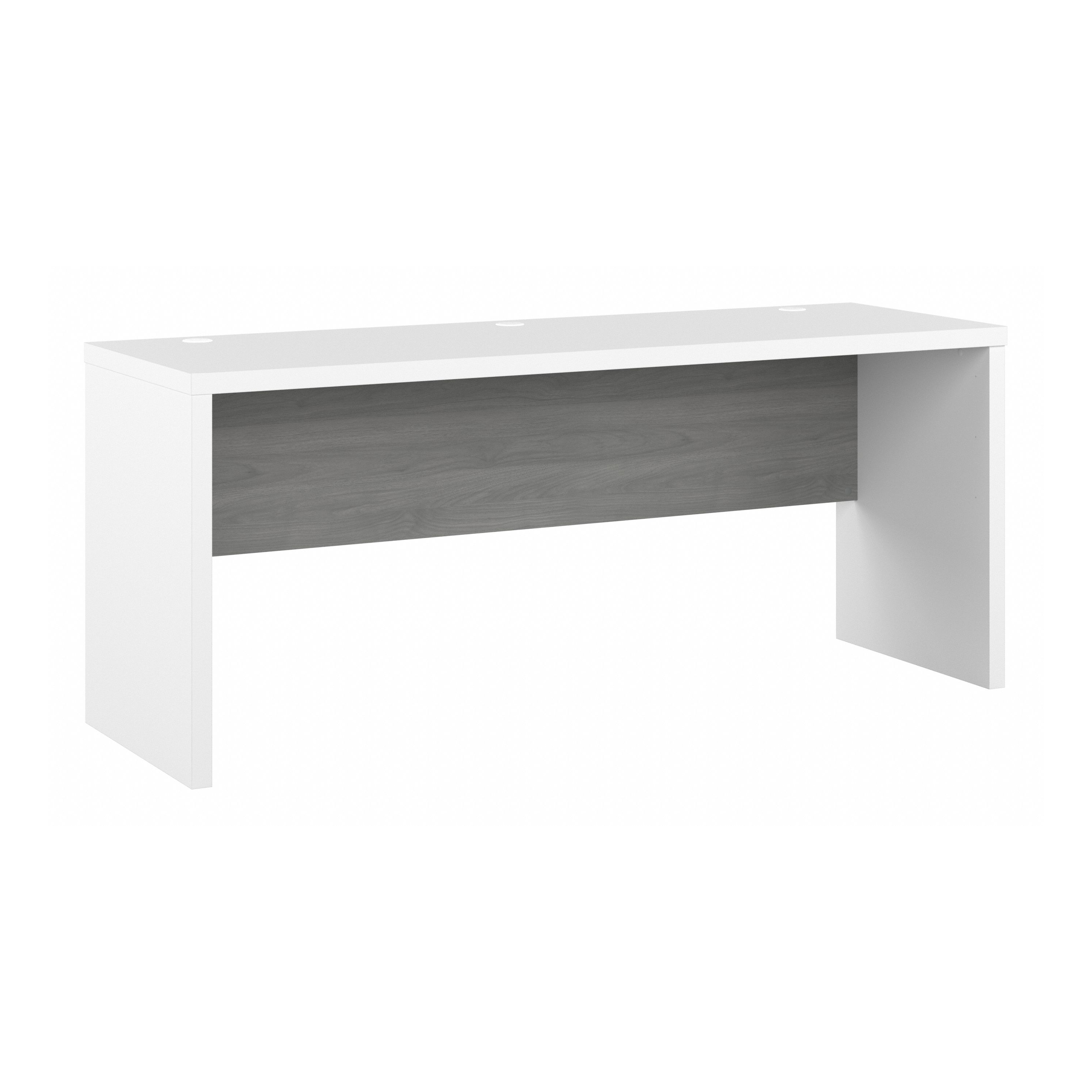 Shop Bush Business Furniture Echo 72W Computer Desk 02 KI60510-03 #color_pure white/modern gray