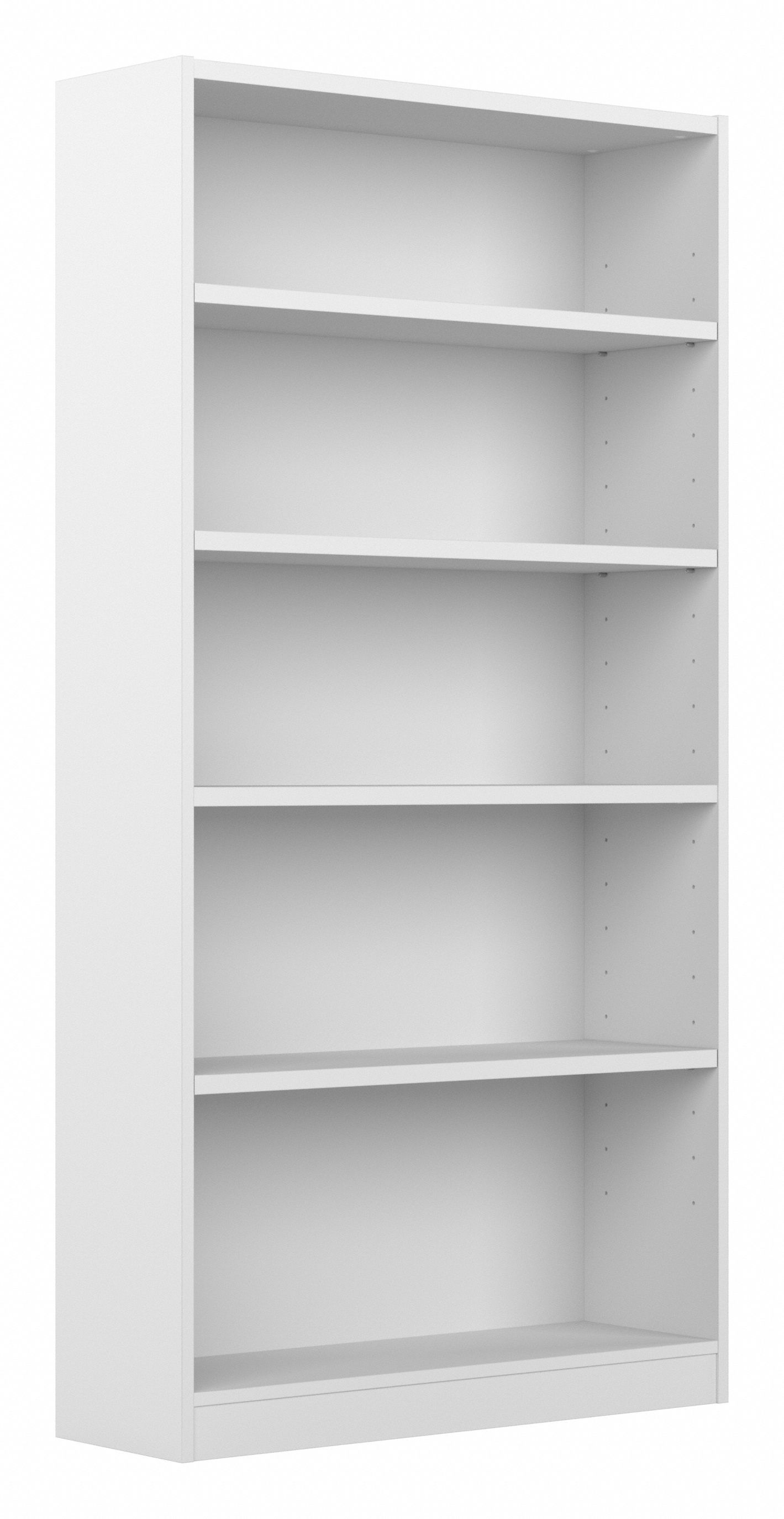Shop Bush Furniture Universal Tall 5 Shelf Bookcase 02 WL12417 #color_white