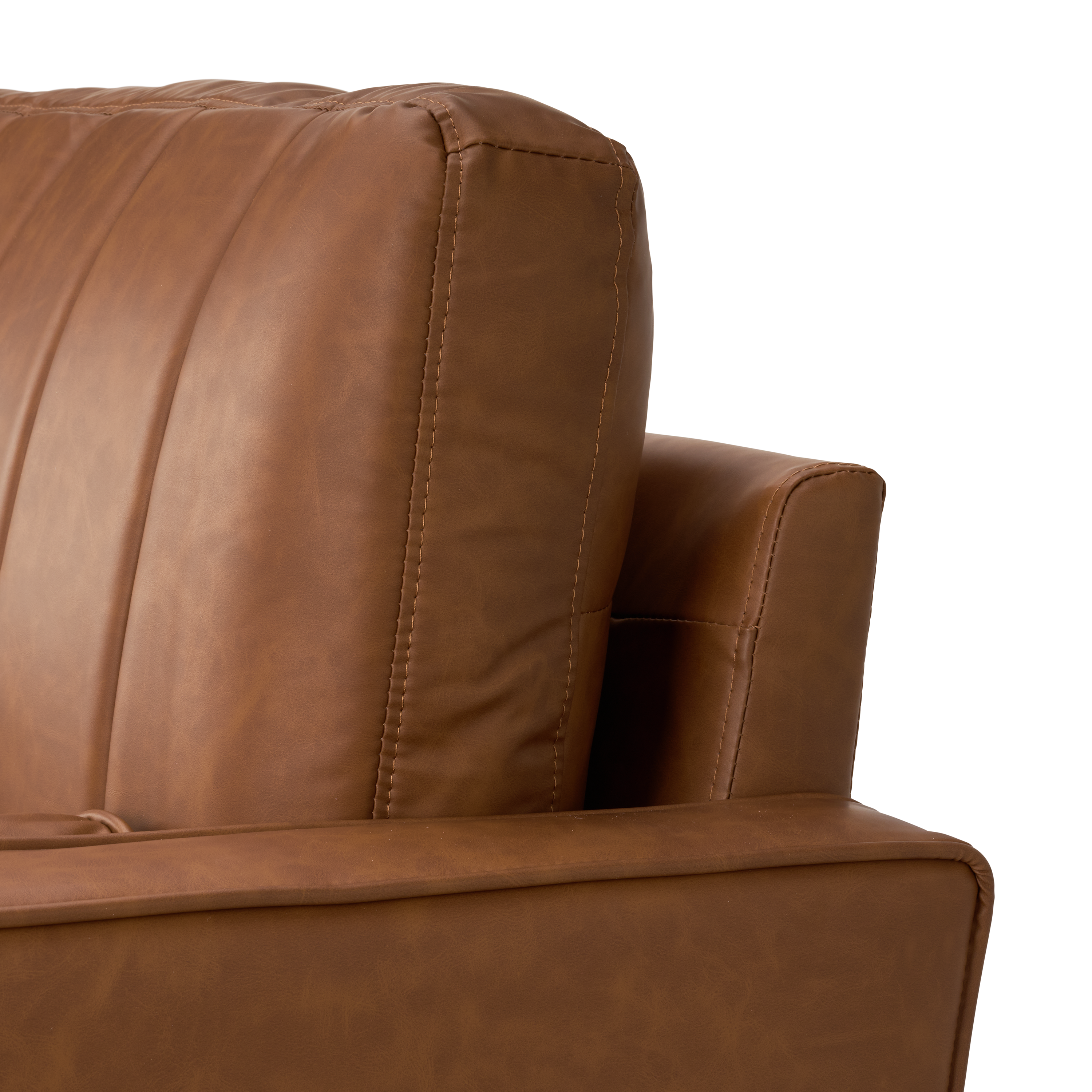 Shop Bush Home Max 77W Sofa MXJ177BCL-03 6 #color_buffed camel leather