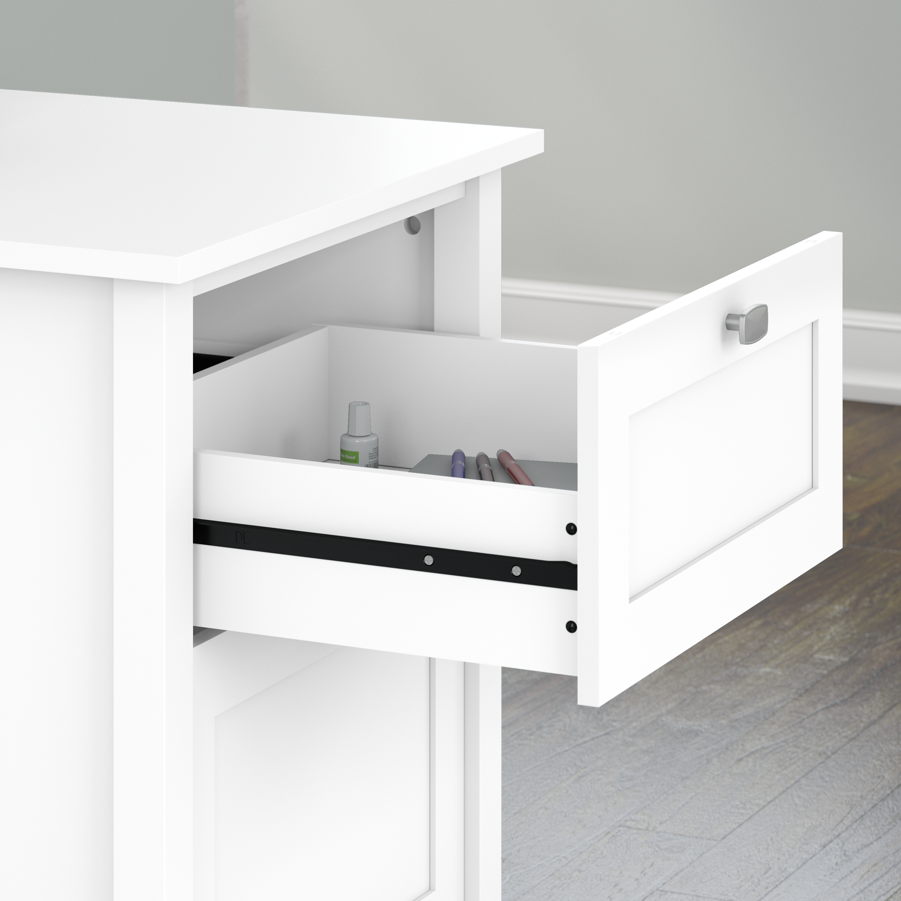 Shop Bush Furniture Broadview 2 Drawer File Cabinet 03 BDF124WH-03 #color_pure white