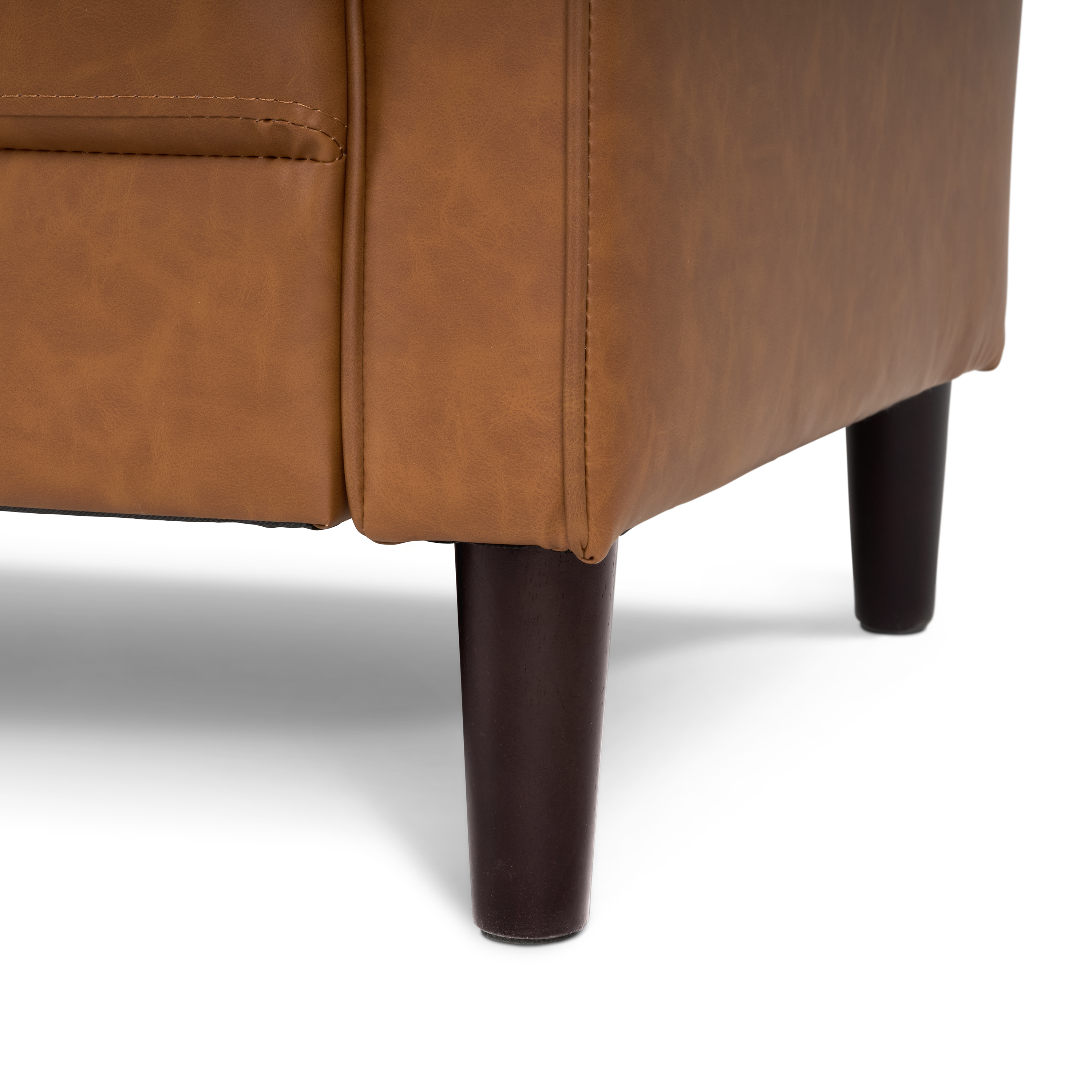 Shop Bush Home Max 77W Sofa MXJ177BCL-03 5 #color_buffed camel leather