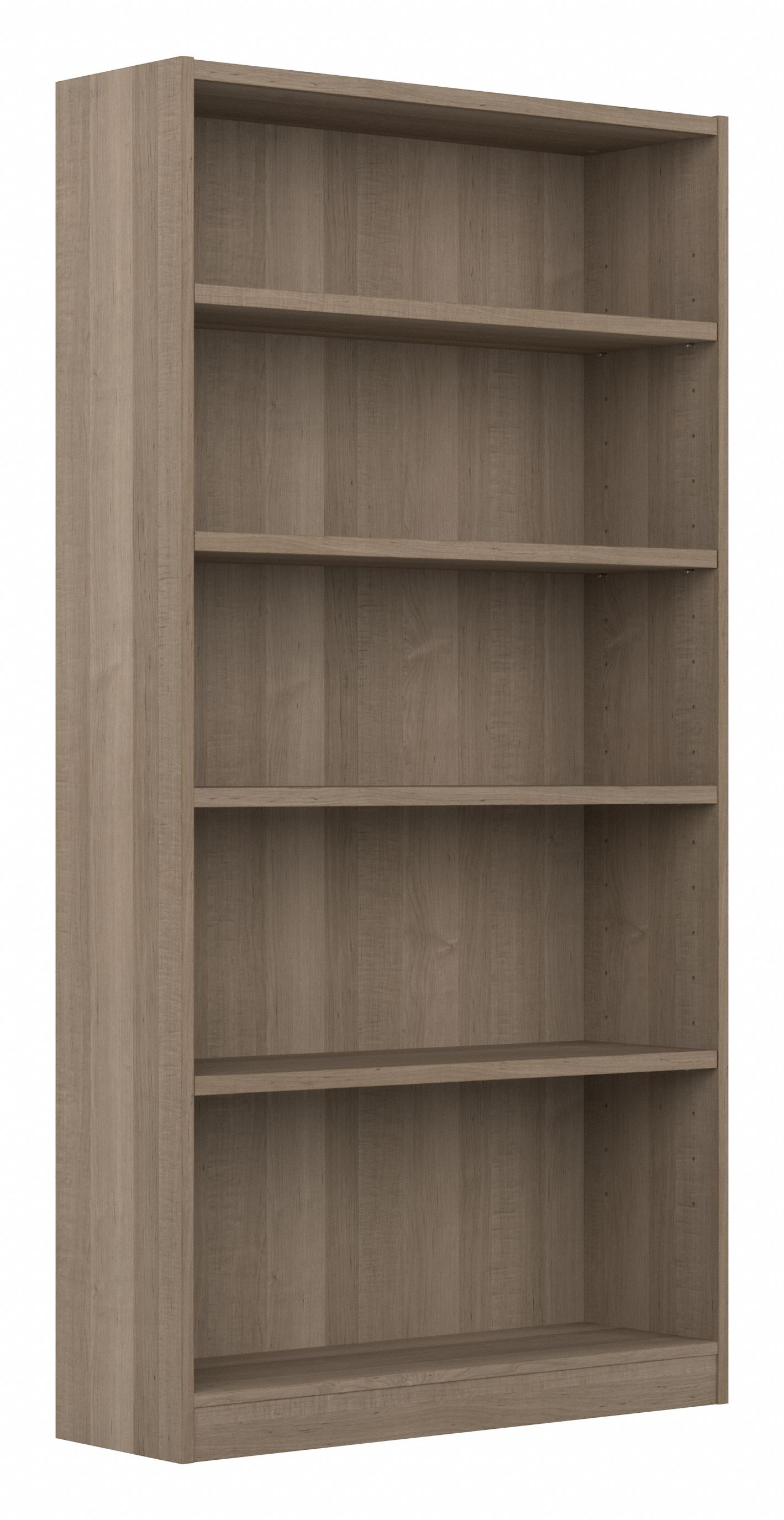 Shop Bush Furniture Universal Tall 5 Shelf Bookcase 02 WL12427 #color_ash gray
