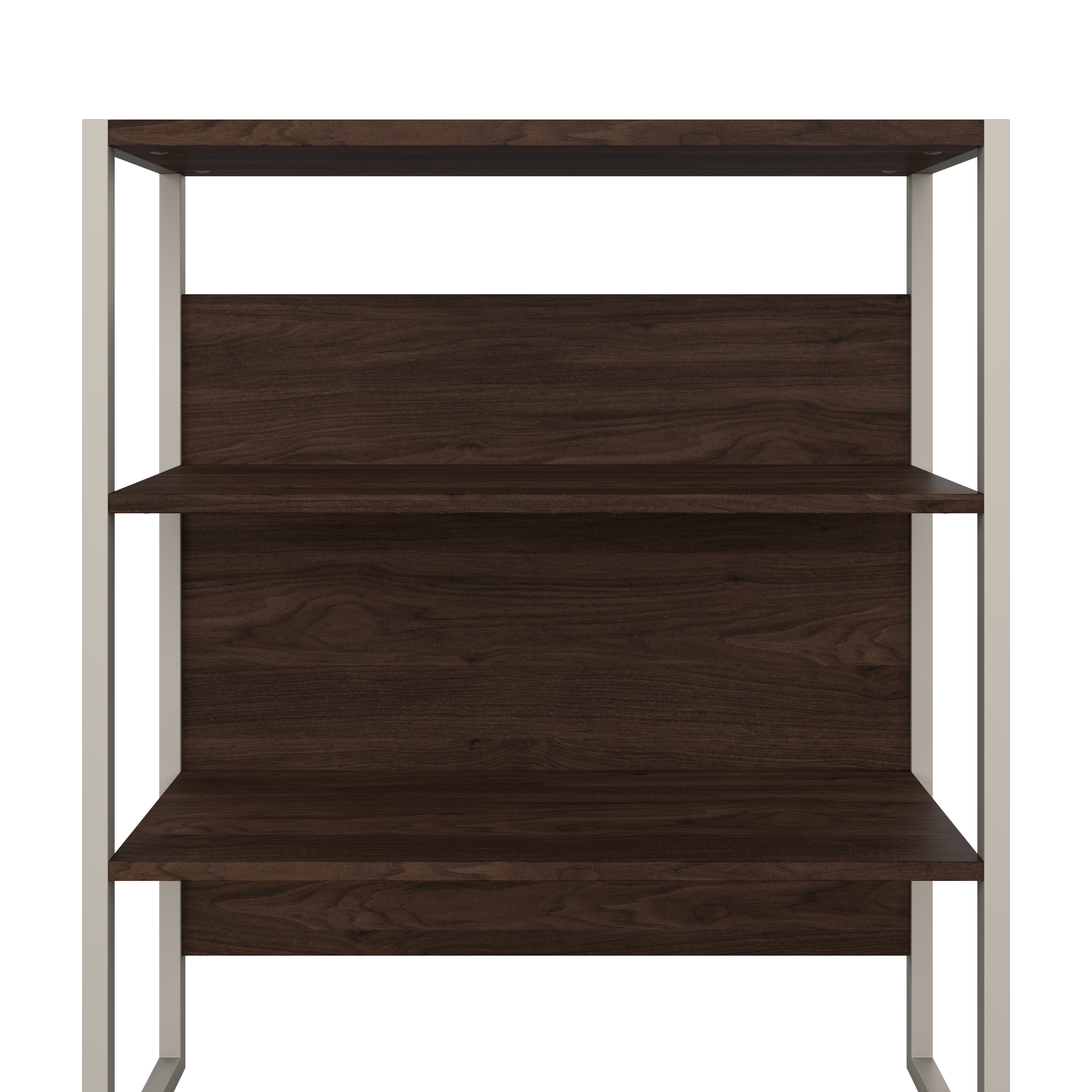 Shop Bush Business Furniture Hybrid 2 Drawer Lateral File Cabinet with Shelves 03 HYB018BWSU #color_black walnut
