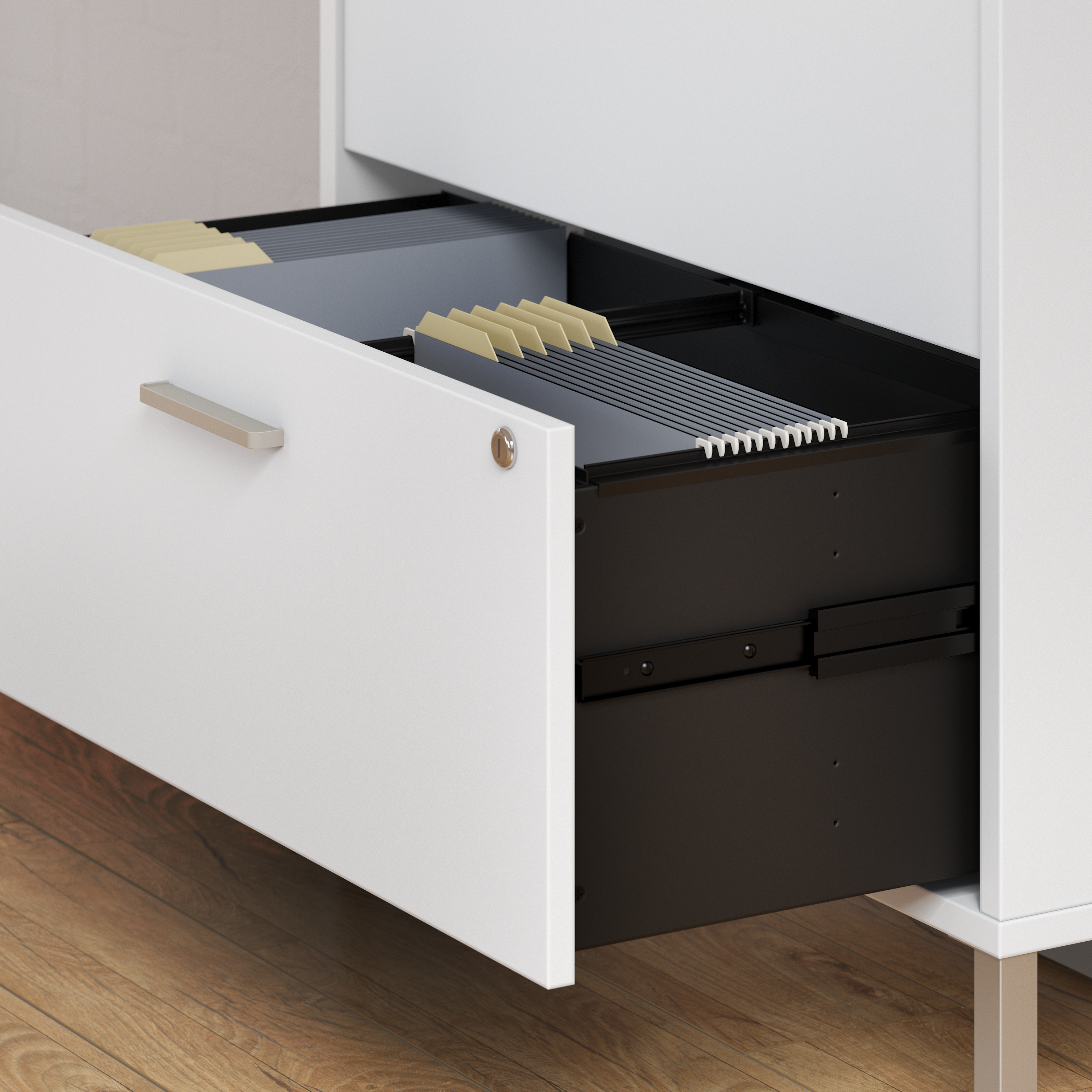 Shop Bush Business Furniture Method 2 Drawer Lateral File Cabinet - Assembled 03 KI70204SU #color_white