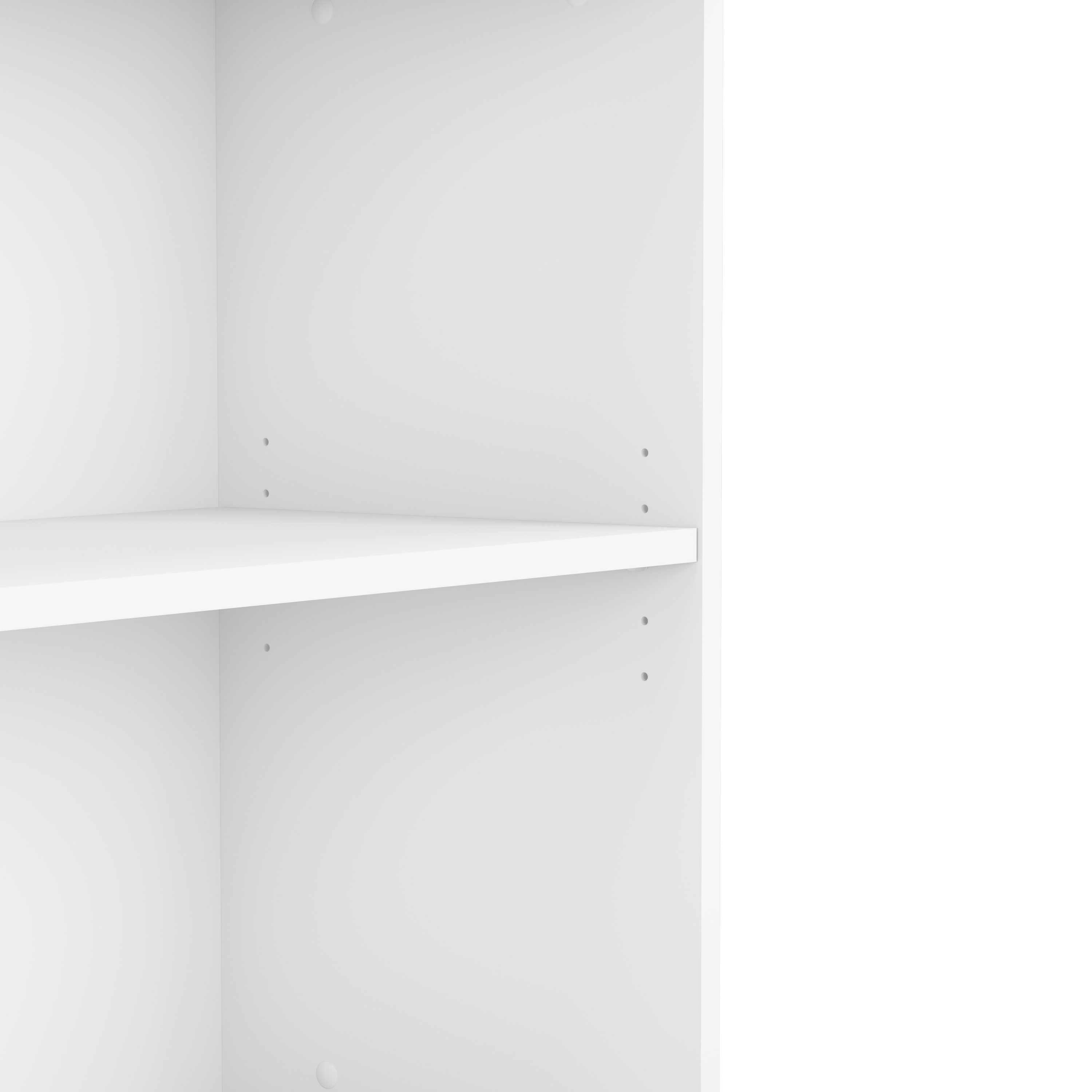 Shop Bush Business Furniture Hybrid Small 2 Shelf Bookcase 03 HY3036WH-Z #color_white