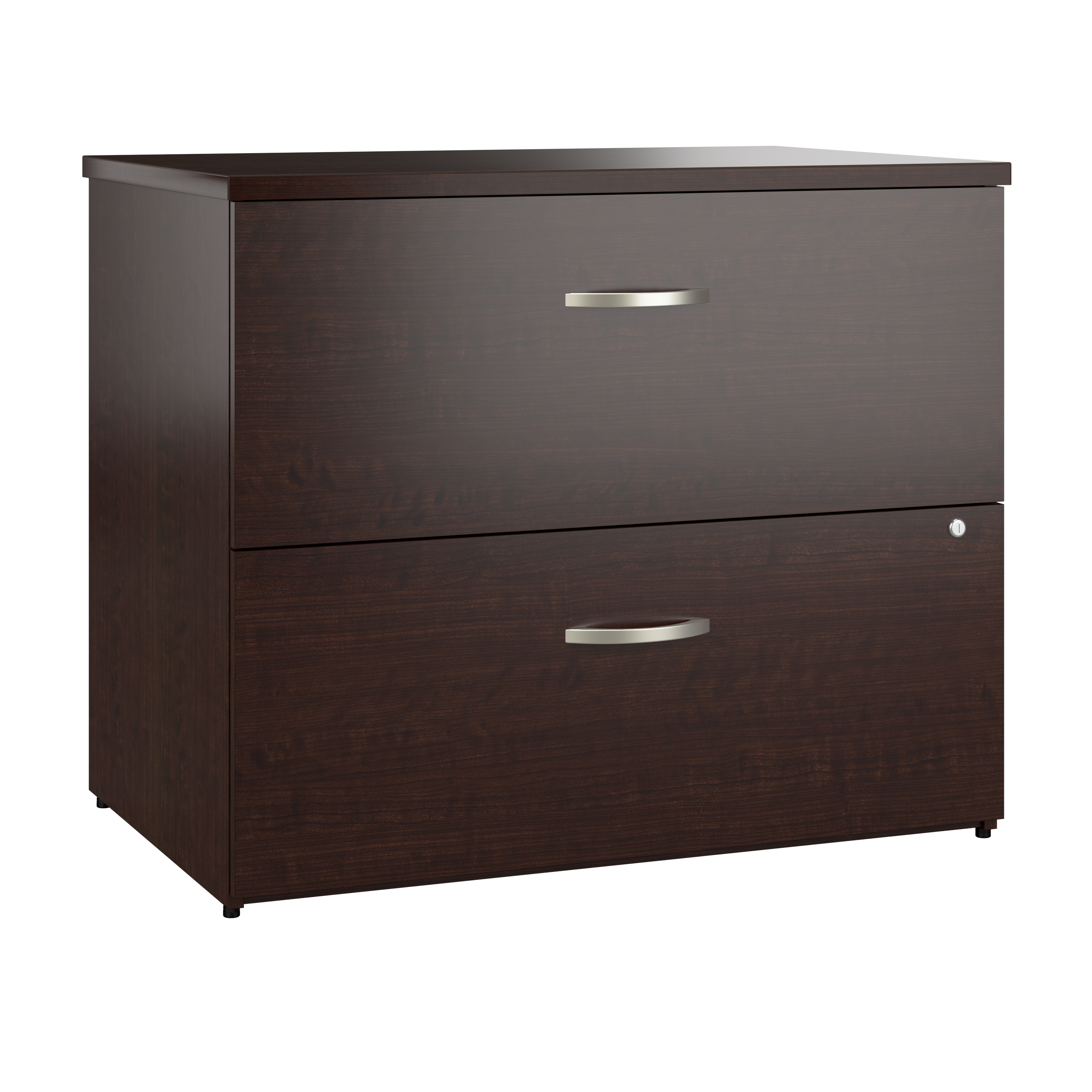Shop Bush Business Furniture Office in an Hour 2 Drawer Lateral File Cabinet 02 OIAH011MRSU #color_mocha cherry