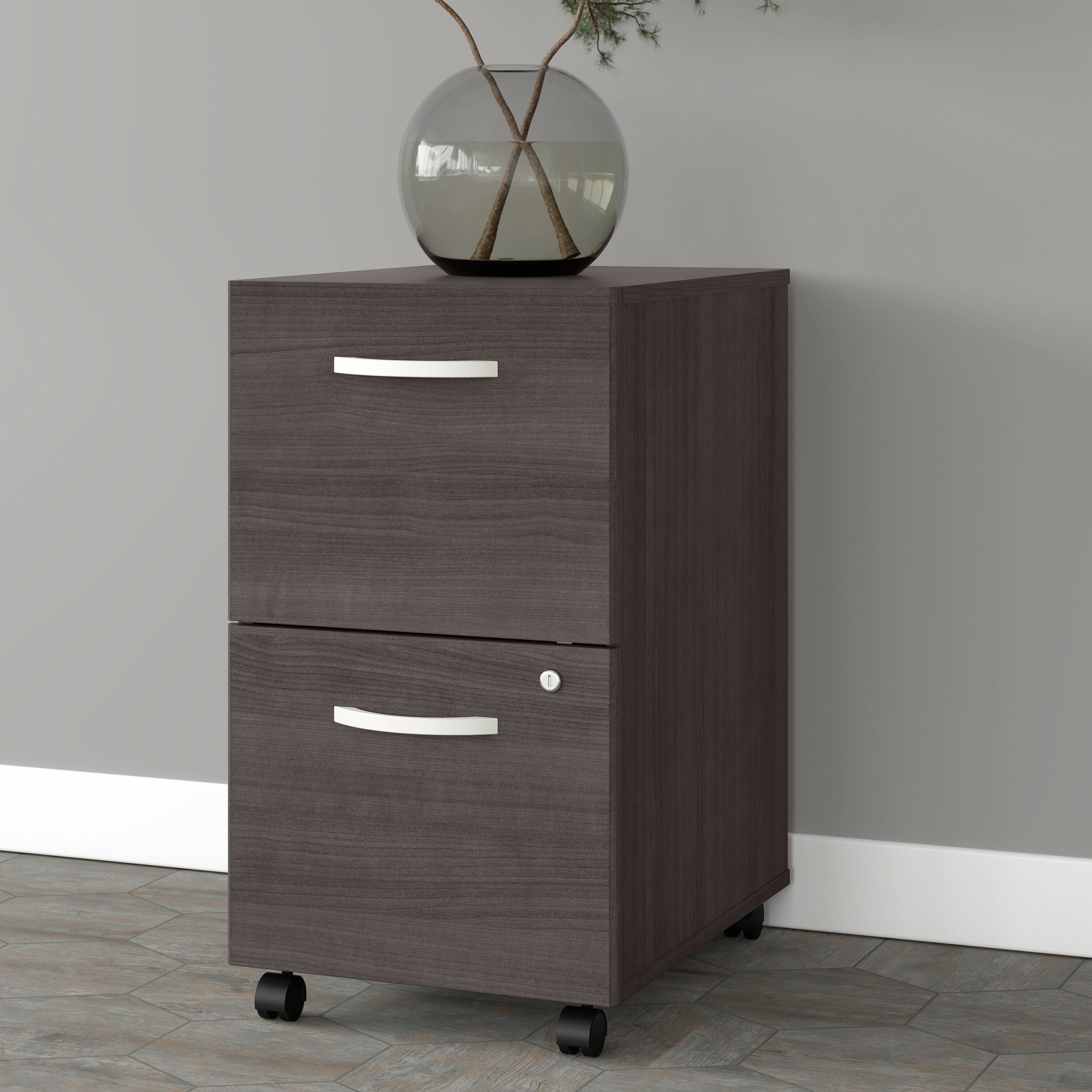 Shop Bush Business Furniture Studio A 2 Drawer Mobile File Cabinet - Assembled 01 SDF116SGSU-Z #color_storm gray