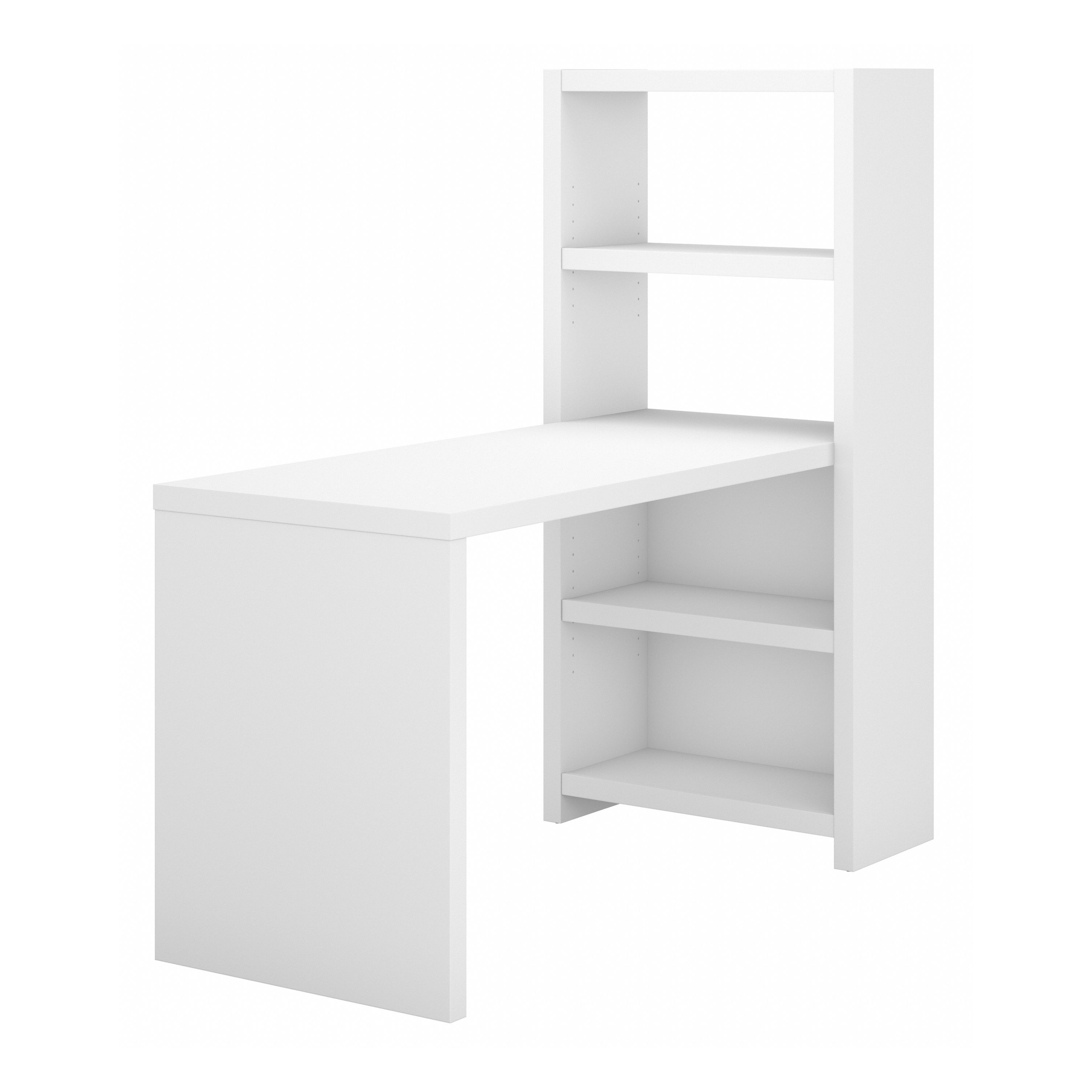 Shop Bush Business Furniture Echo 56W Bookcase Desk 02 KI60107-03 #color_pure white