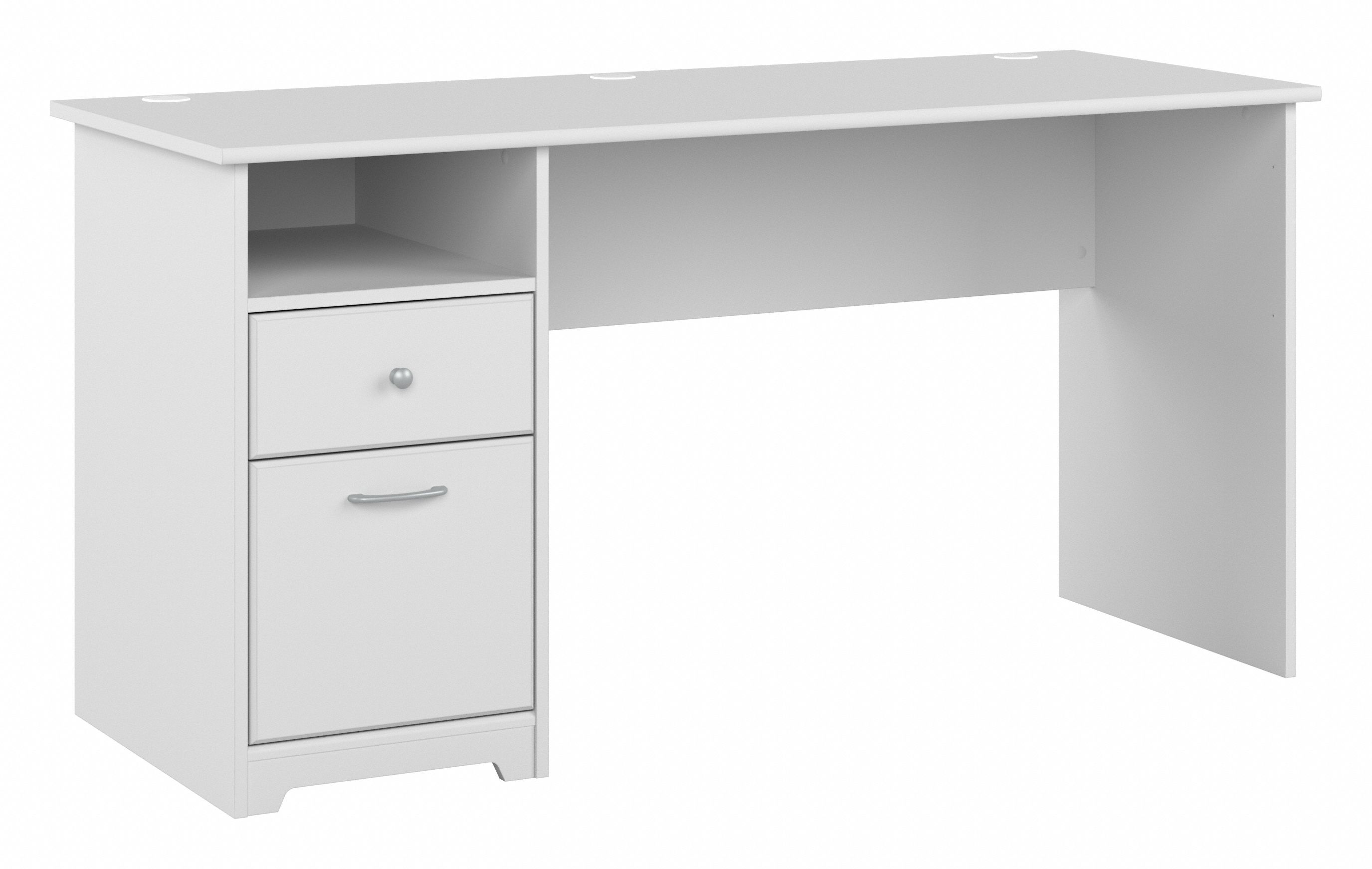 Shop Bush Furniture Cabot 60W Computer Desk with Drawers 02 WC31960 #color_white