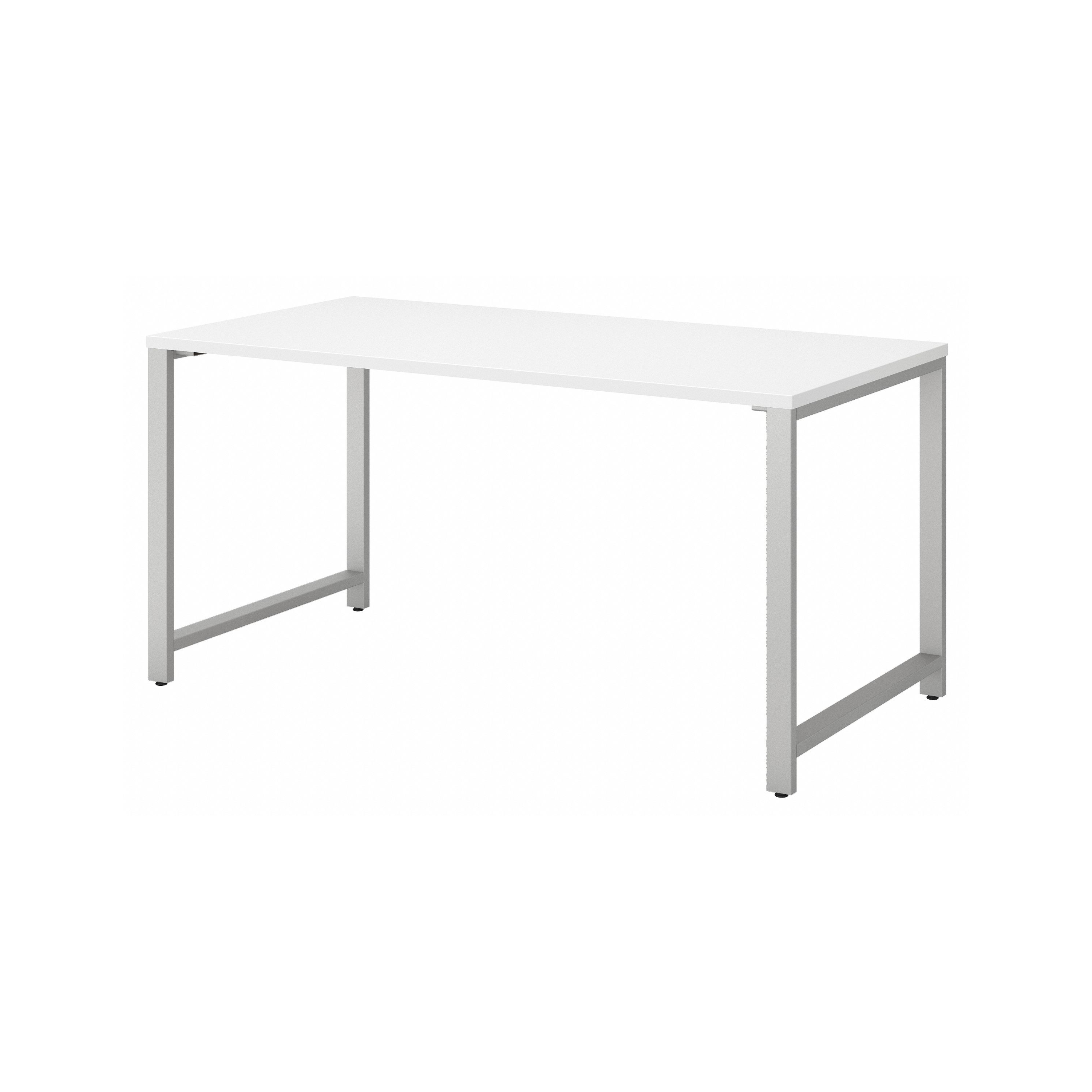 Shop Bush Business Furniture 400 Series 60W x 30D Table Desk with Metal Legs 02 400S144WH #color_white