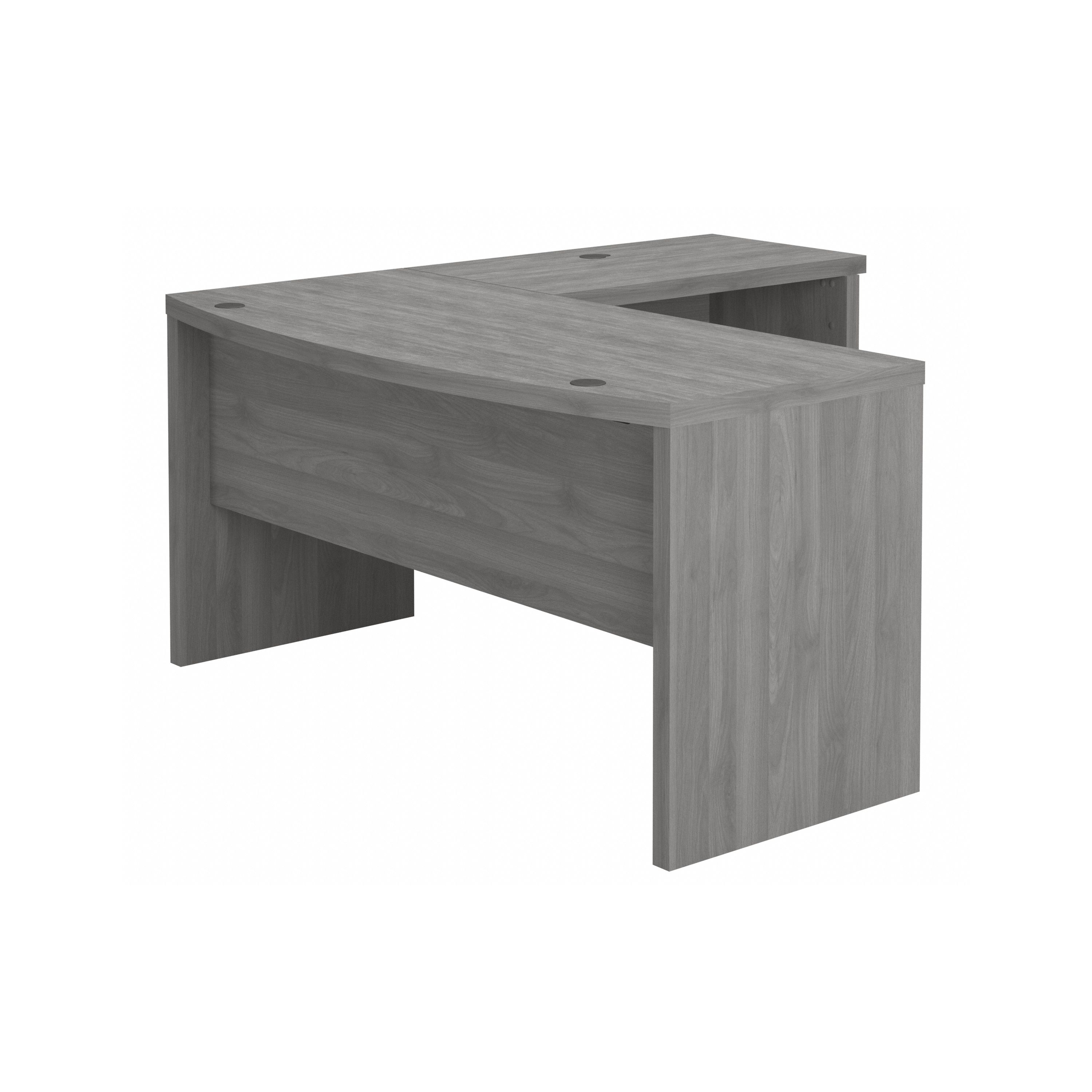 Shop Bush Business Furniture Echo L Shaped Bow Front Desk 02 ECH025MG #color_modern gray