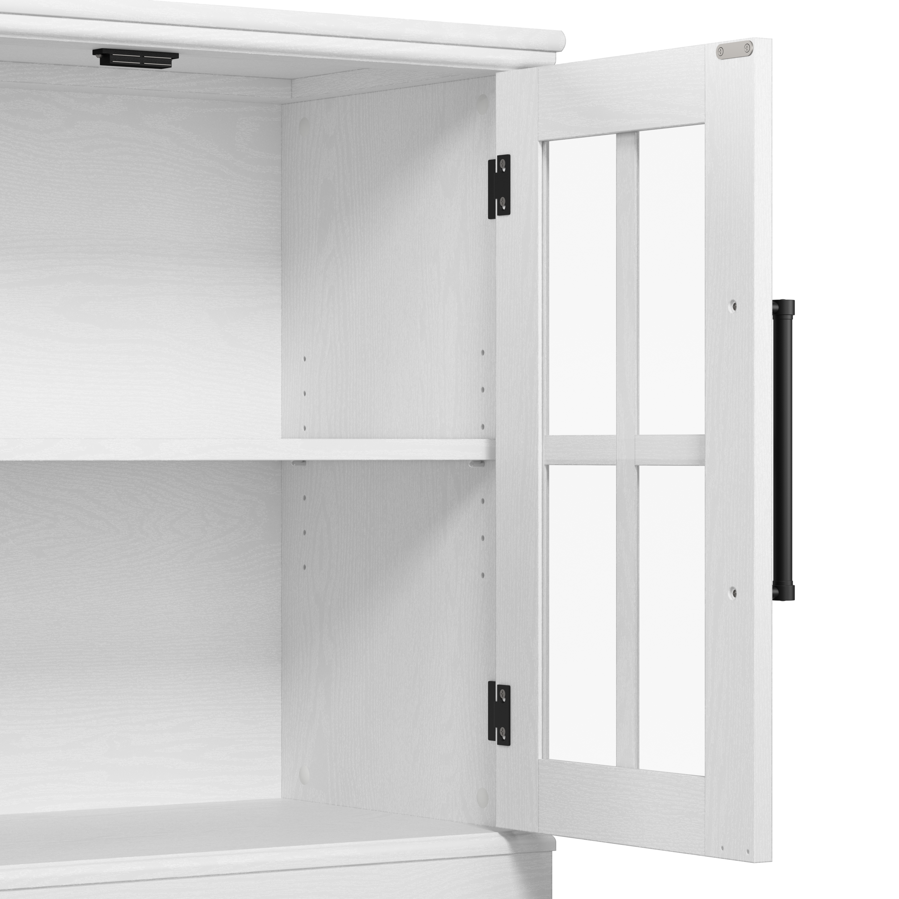 Shop Bush Furniture Westbrook 60W Sideboard Cabinet 03 WBV160WAS-03 #color_white ash