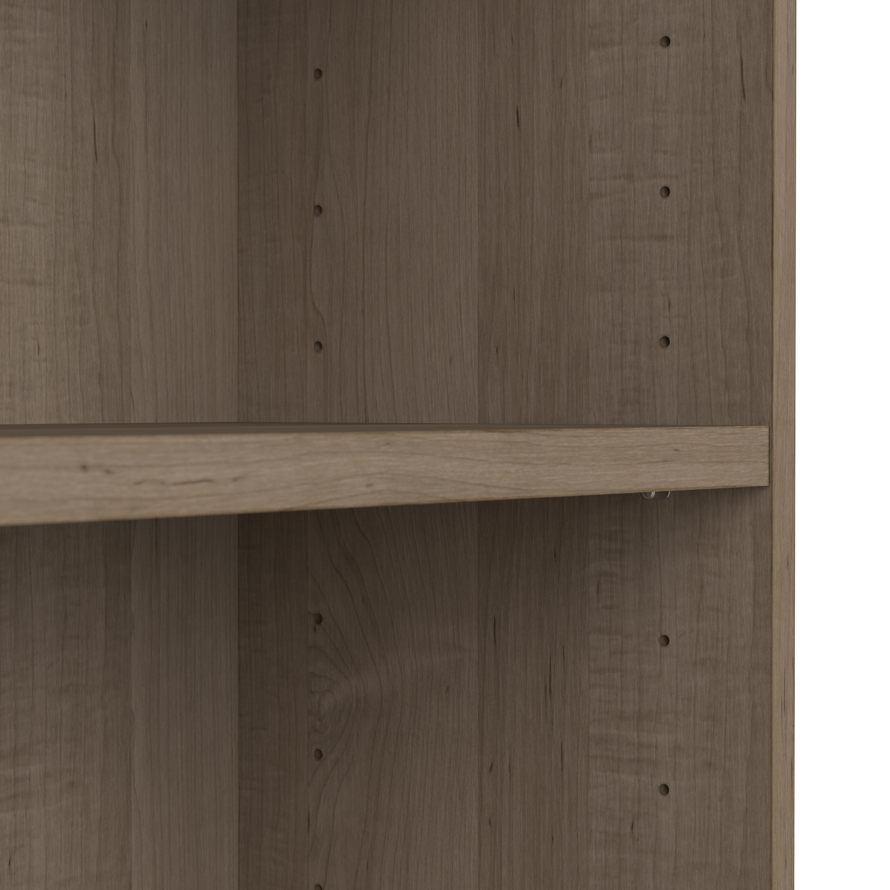 Shop Bush Furniture Universal Small 2 Shelf Bookcase - Set of 2 04 UB001AG #color_ash gray
