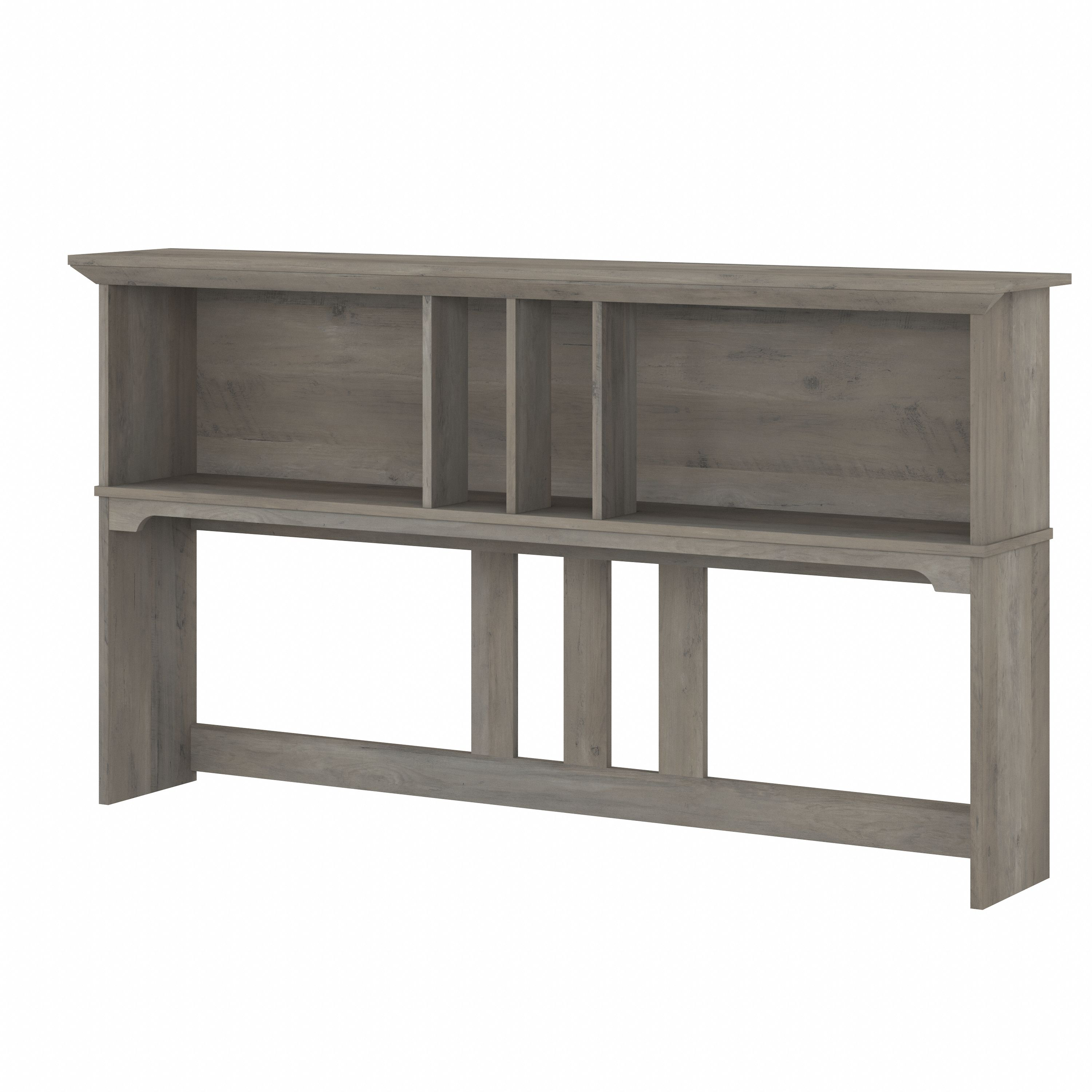 Shop Bush Furniture Salinas 60W Hutch for L Shaped Desk 02 SAH160DG-03 #color_driftwood gray