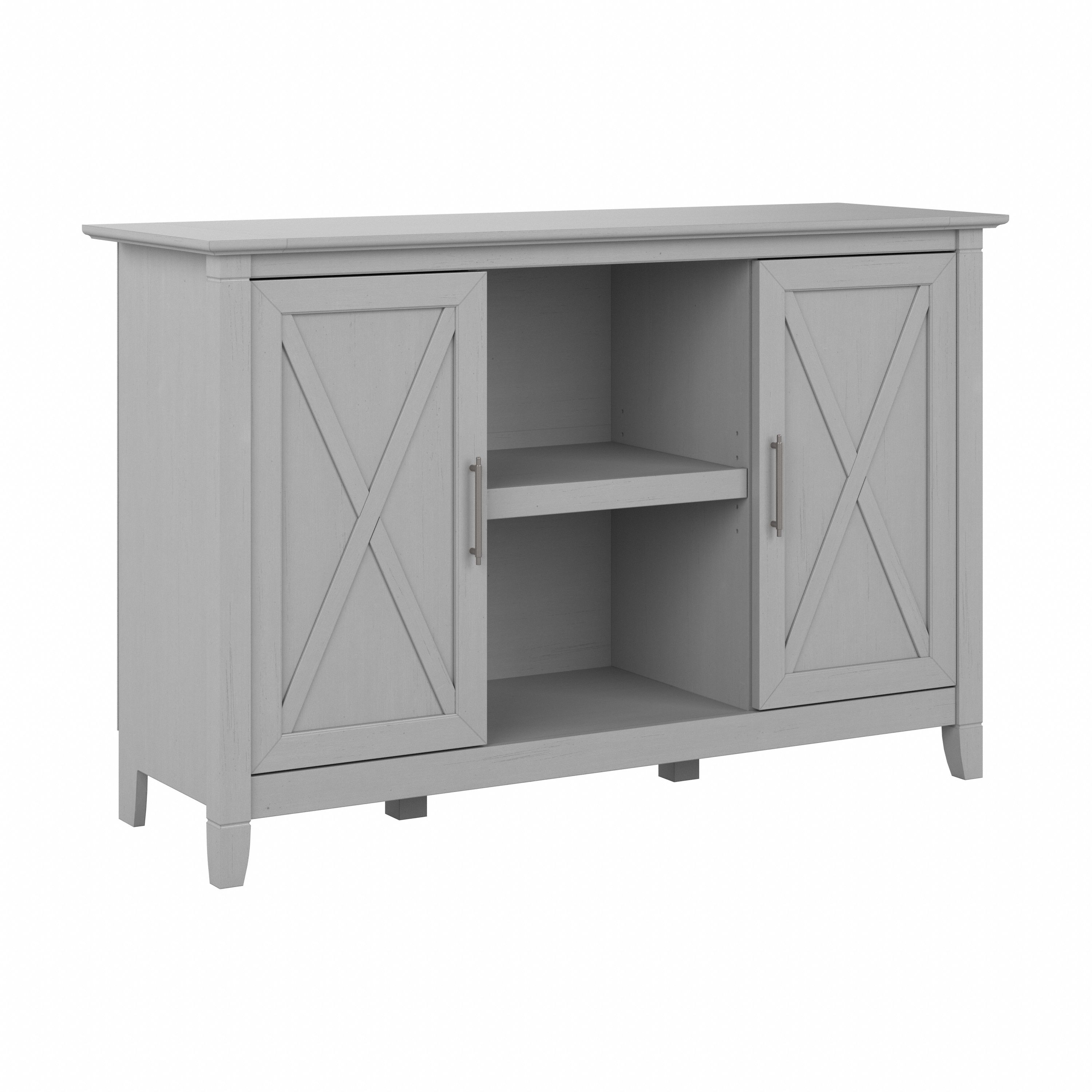 Shop Bush Furniture Key West Accent Cabinet with Doors 02 KWS146CG-03 #color_cape cod gray