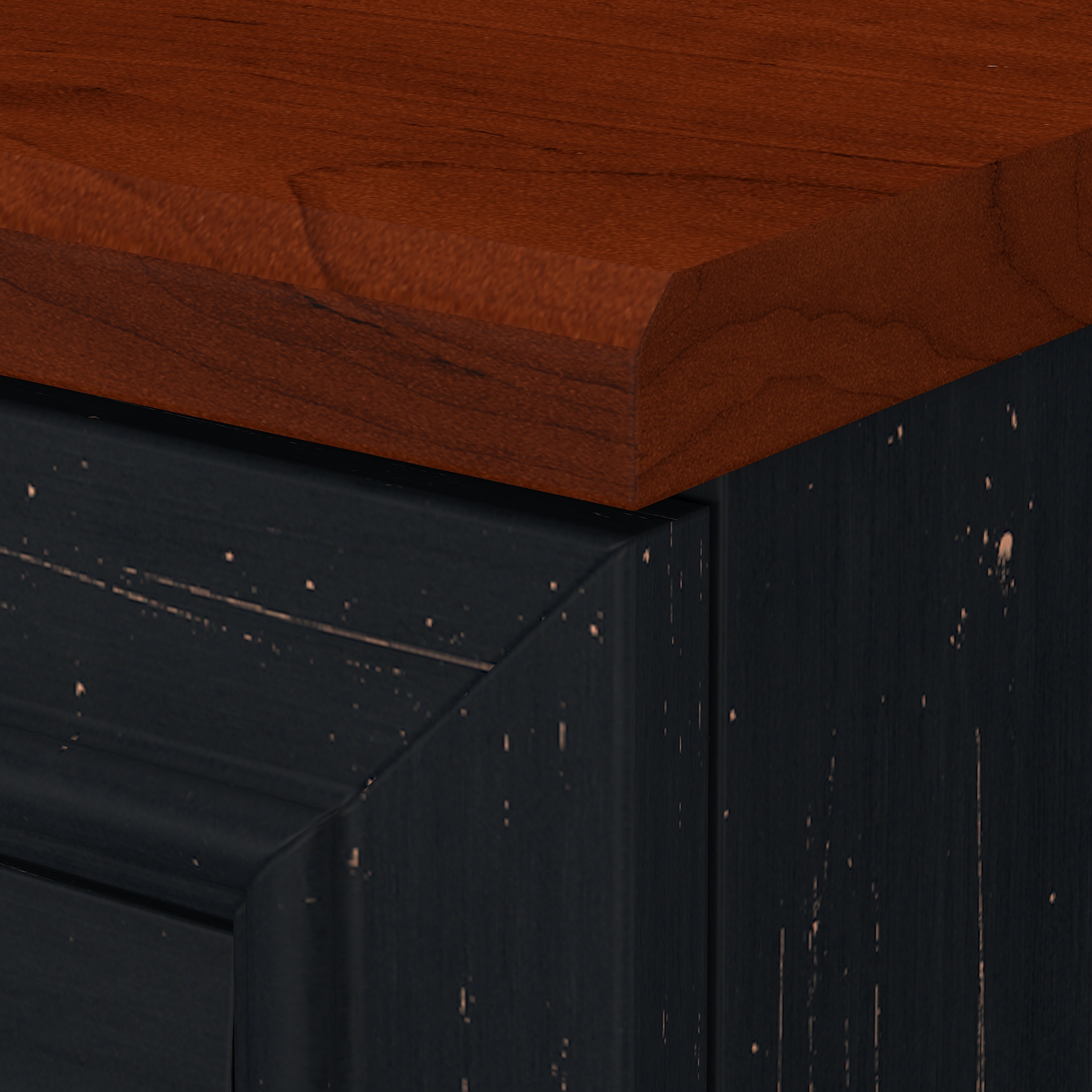 Shop Bush Furniture Fairview 2 Door Storage Cabinet with File Drawer 05 WC53980-03 #color_antique black/hansen cherry