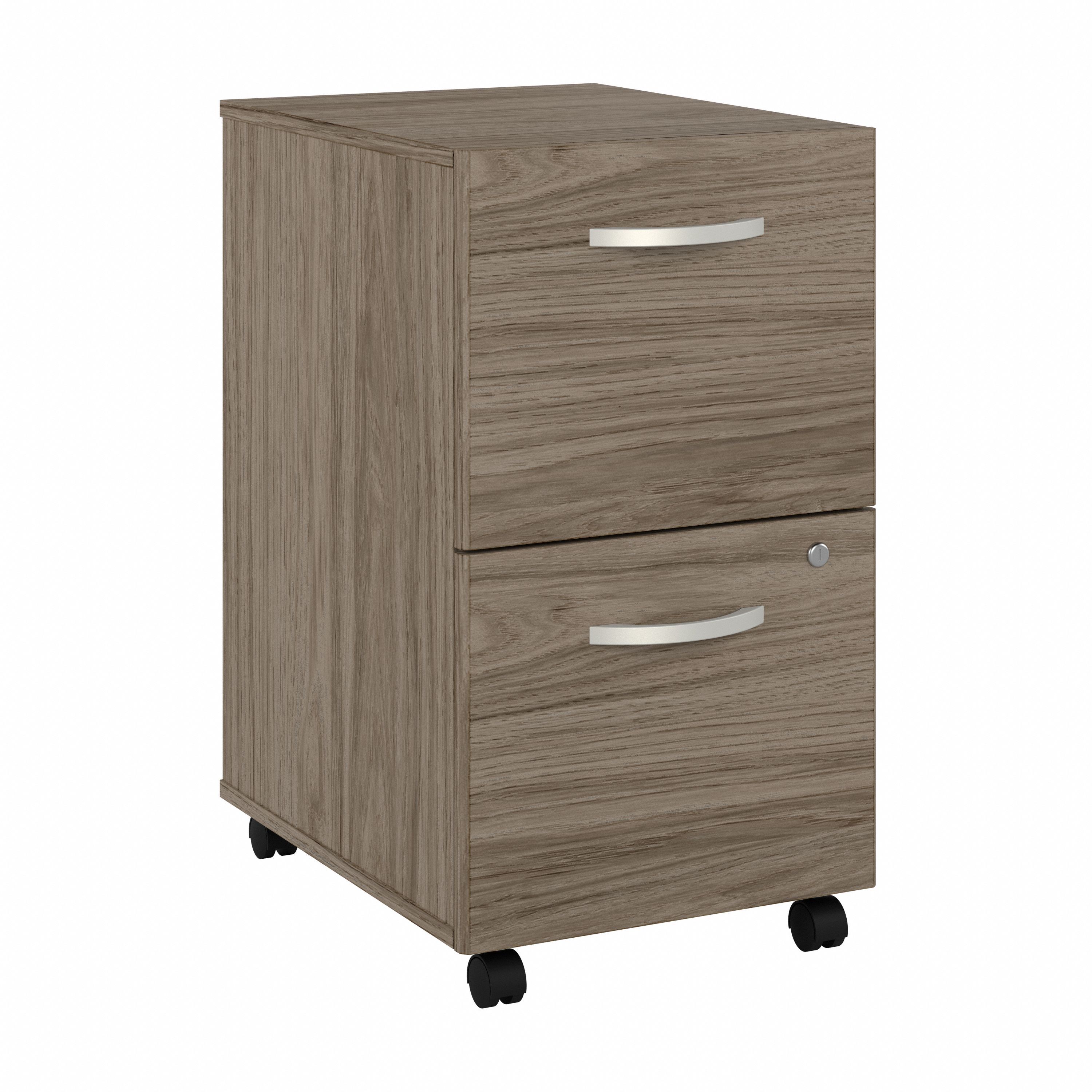 Shop Bush Business Furniture Hybrid 2 Drawer Mobile File Cabinet - Assembled 02 HYF116MHSU-Z #color_modern hickory